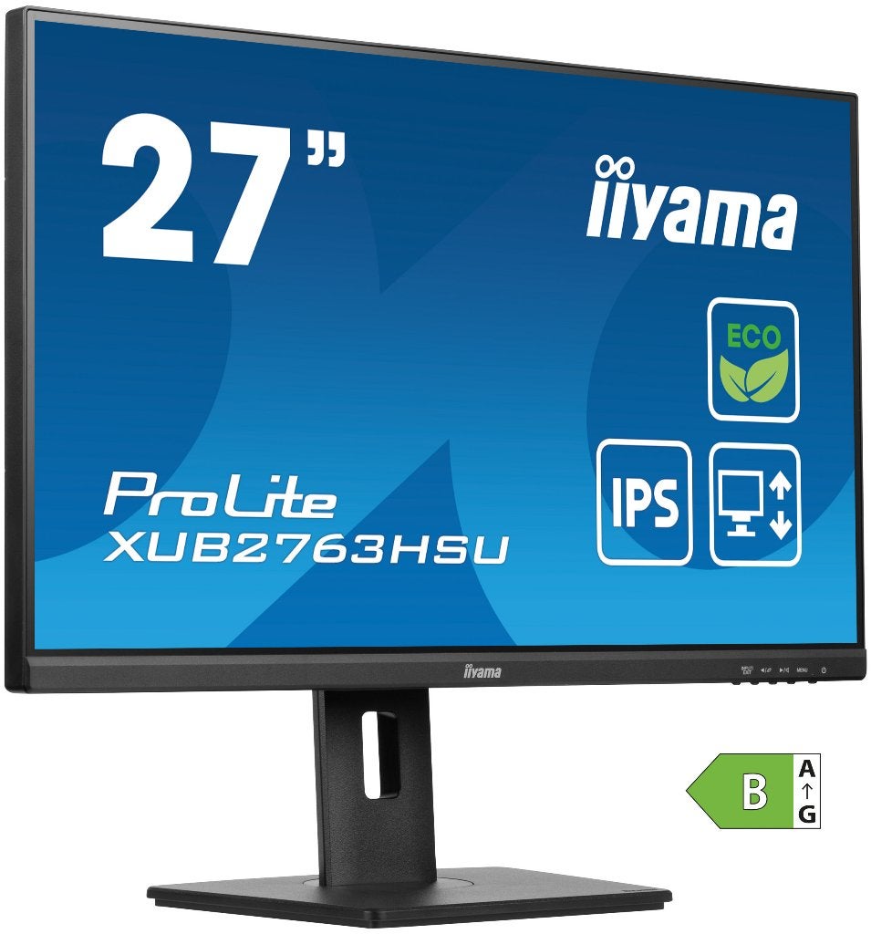 IIyama ProLite XUB2763HSU-B1, 27"/Full HD/IPS/3ms/Nieuw, Iiyama ProLite, In hoogte verstelbaar, Nieuw, Full HD
