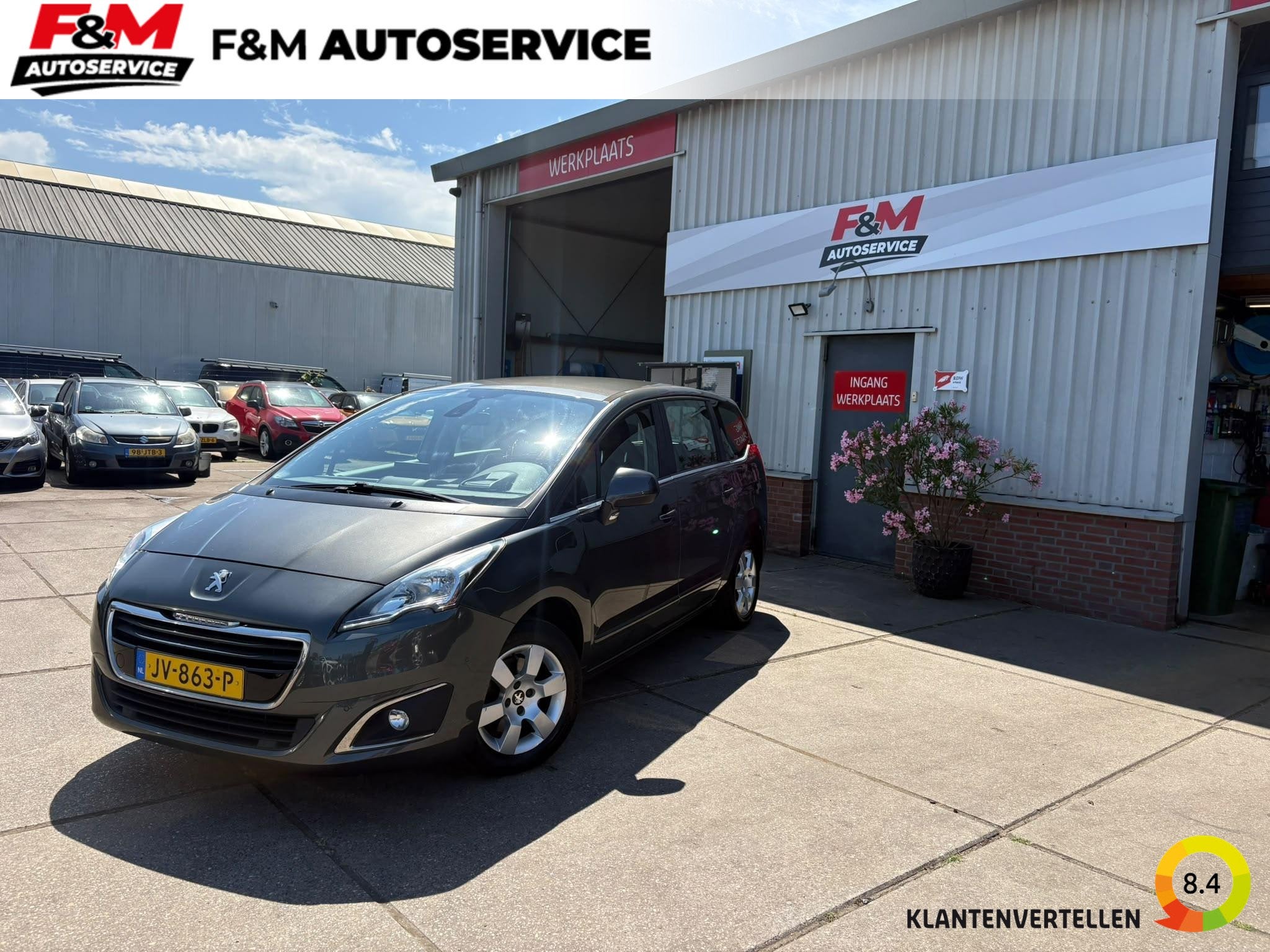Peugeot 5008 1.2 PureTech Active 5p. Clima, cruise, pdc, cam, Voorwielaandrijving, 745 kg, Stof, Gebruikt