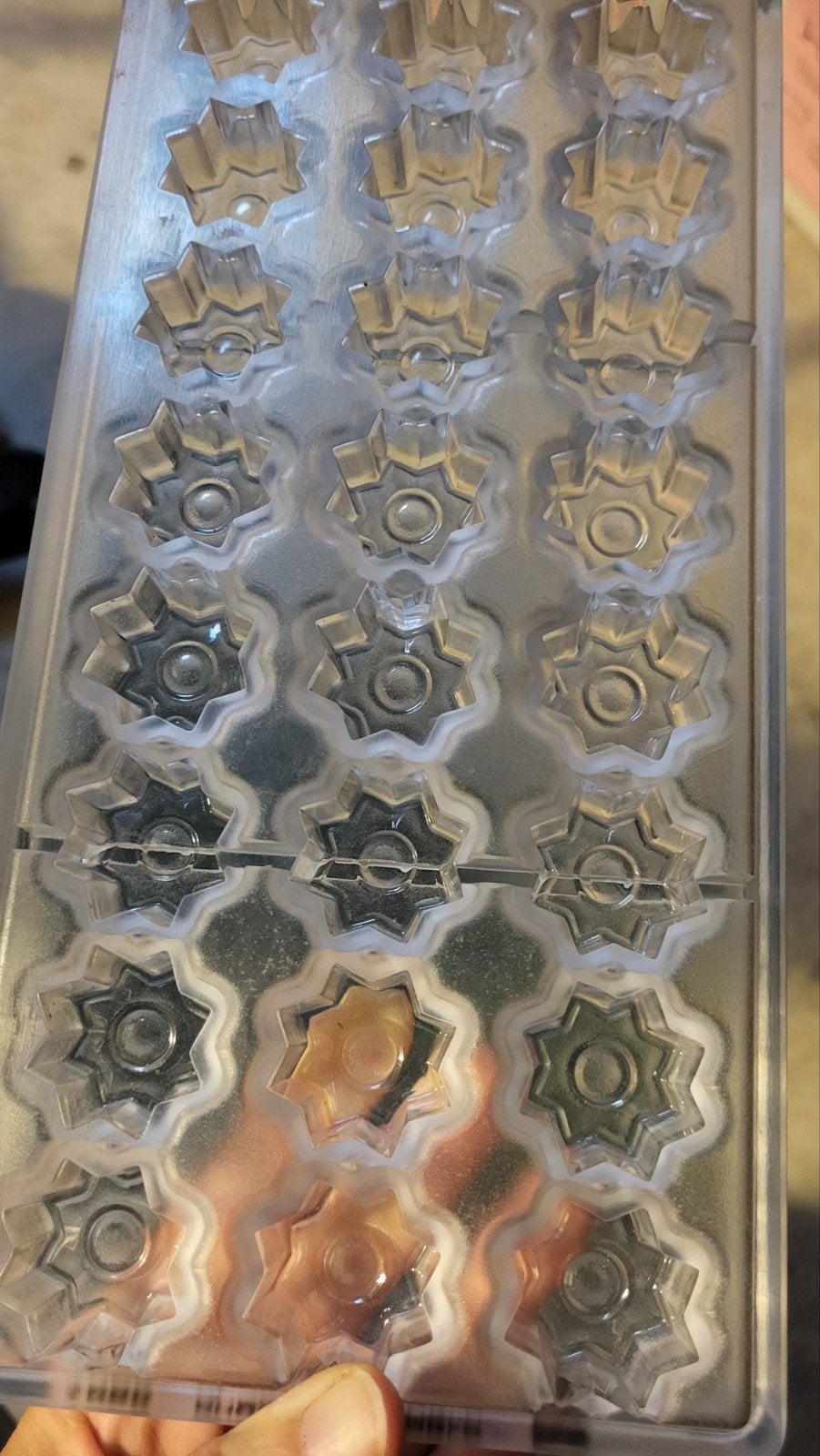 6x Polycarbonaat Bonbonvorm Ster - Zo goed als nieuw, Hobby en Vrije tijd, Ophalen of Verzenden, Zo goed als nieuw