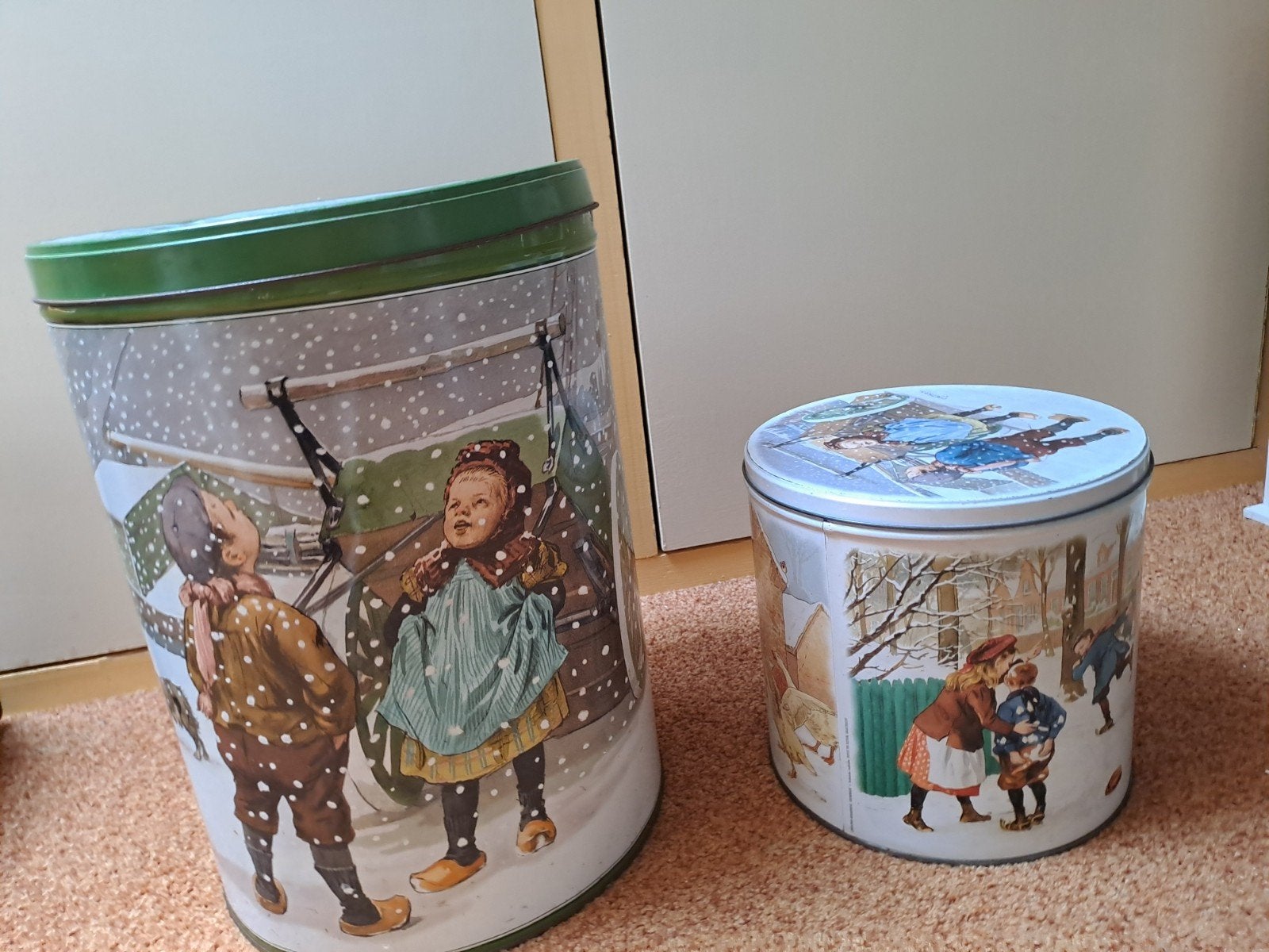 Ot en Sien Vintage blikken en bekers met C. Jetses illustrat, Ophalen