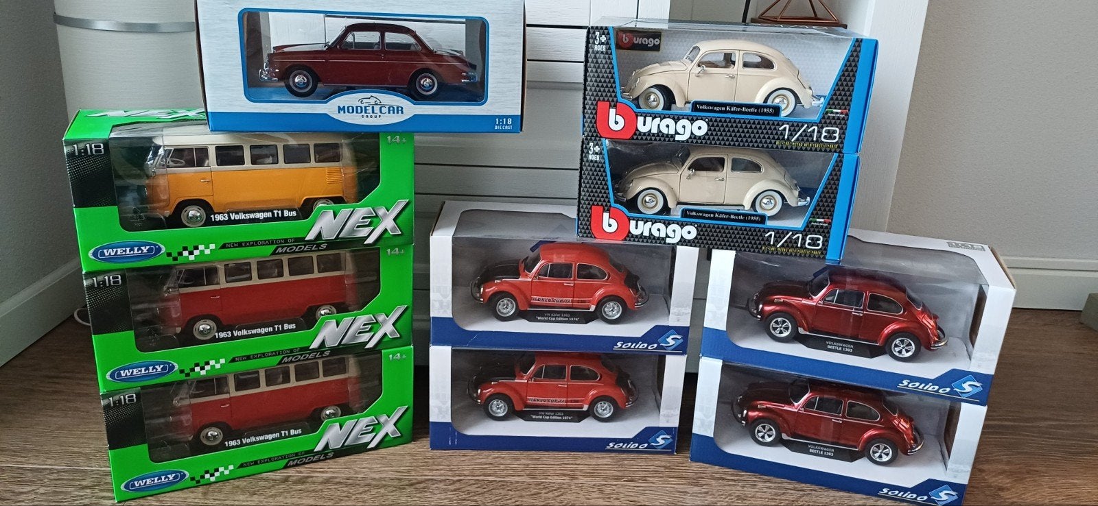 Diverse modelauto's - Volkswagen Kever, Bus, Coca-Cola, Ophalen, Nieuw, Auto, Overige merken