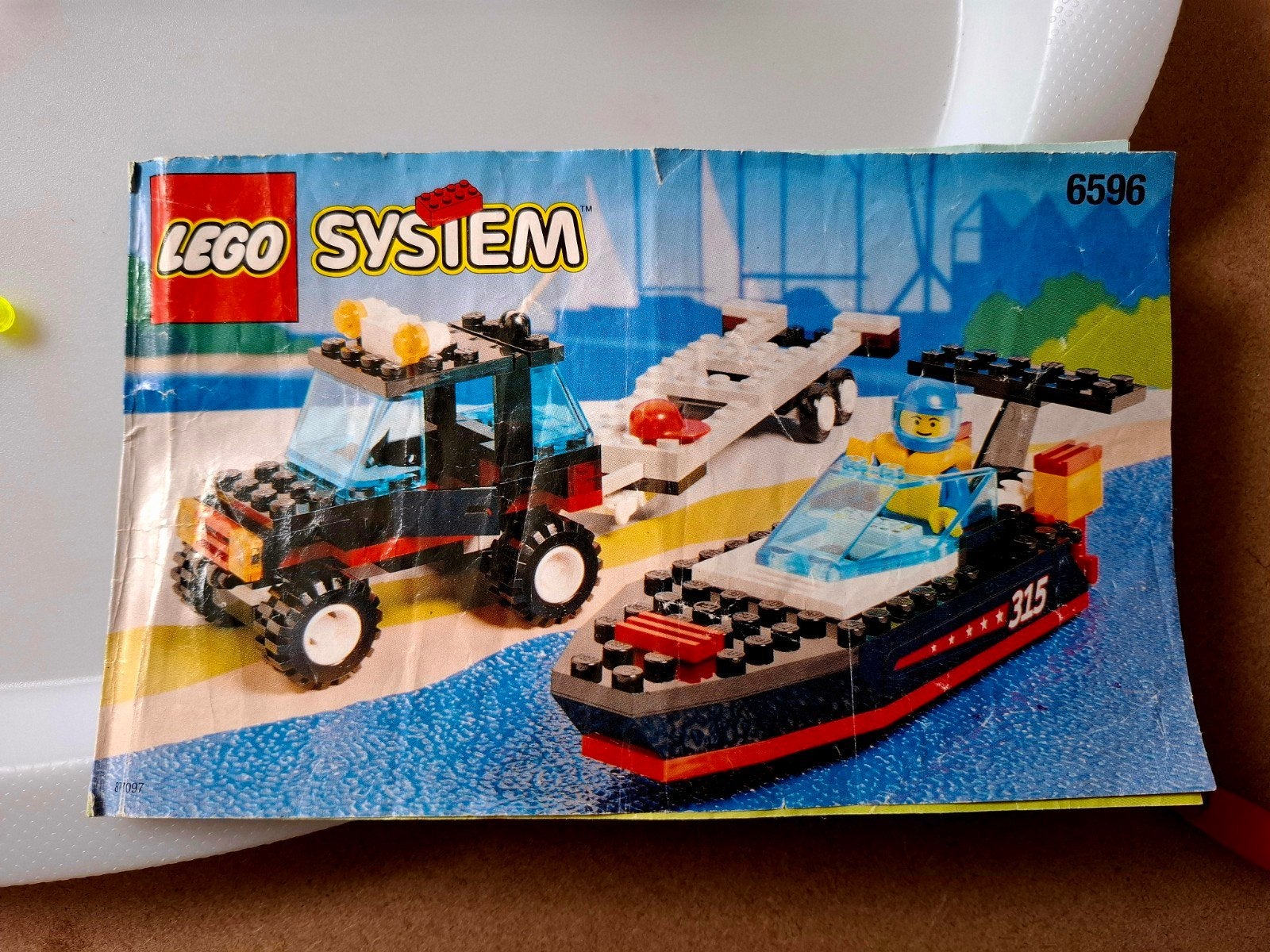 Lego System 6596: Waterscooter met trailer en auto, City, Lego, Ophalen of Verzenden, Zo goed als nieuw