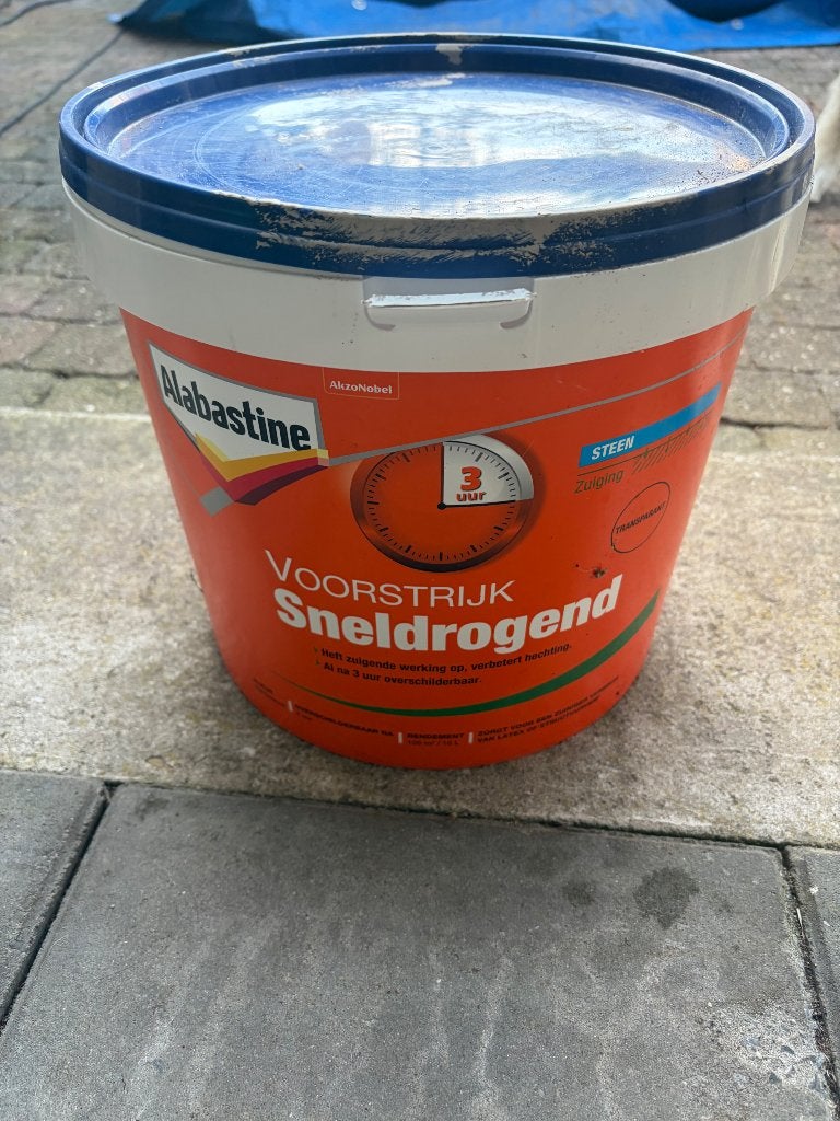 Sneldrogende voorstrijk, Ophalen, Gebruikt