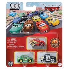 Cars: Mini Racers 3-pack: Chick Hicks - Flash McQueen - Sher, ., Nieuw, Ophalen of Verzenden, .