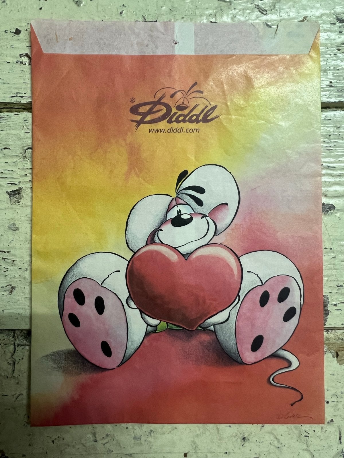 Diddl Cadeauzakje met Diddl en Hartje, Verzamelen, Ophalen of Verzenden, Diddl, Zo goed als nieuw, Overige typen