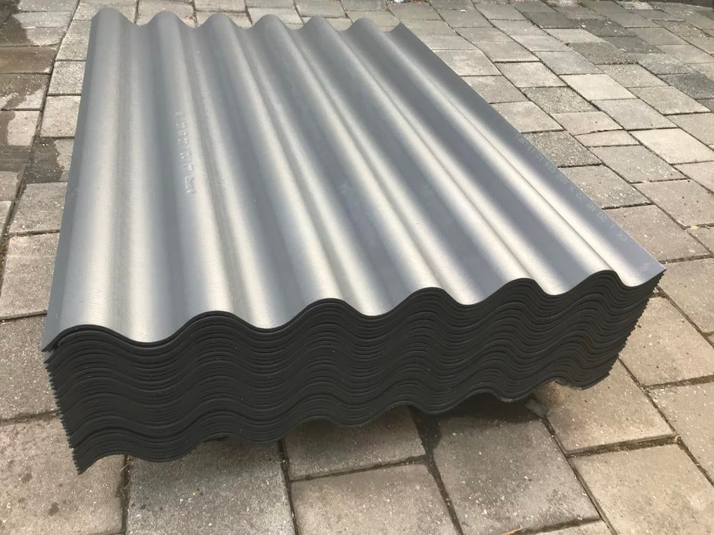 Nieuwe golfplaten donker grijs antraciet restanten opruiming, Doe-het-zelf en Verbouw, Platen en Panelen, Nieuw, Overige materialen