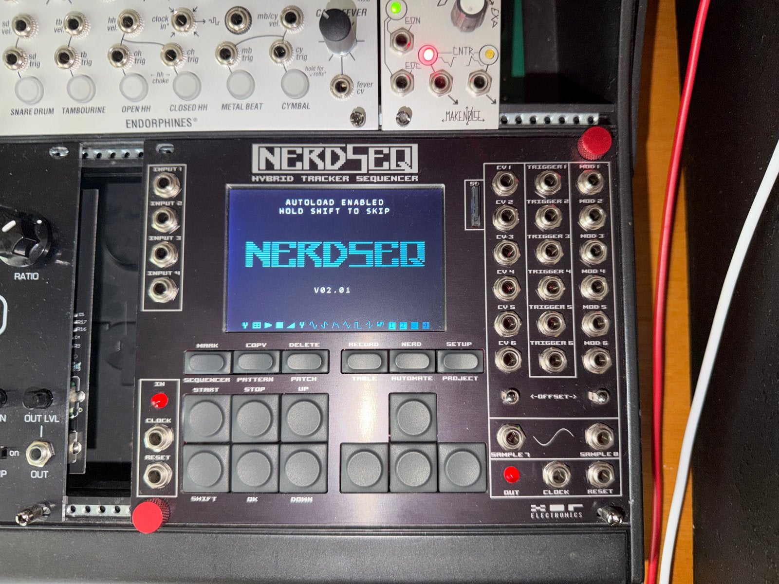 Nerdseq Hybrid Tracker Sequencer Eurorack Module ruilen, Ophalen of Verzenden, Zo goed als nieuw, Overige merken