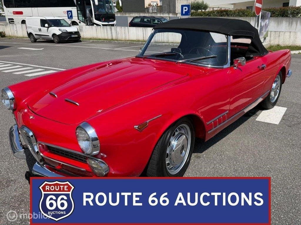 Alfa Romeo Spider Touring | 1959 | Route 66 Auctions, Auto's, Oldtimers, Overige carrosserieën, Zwart, Bedrijf, Handgeschakeld
