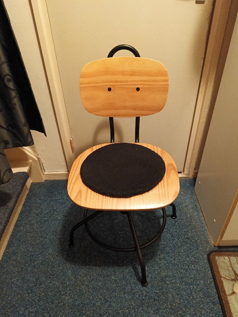 Draaistoel / bureaustoel, Huis en Inrichting, Stoelen, Ophalen, Gebruikt, Bruin, Eén