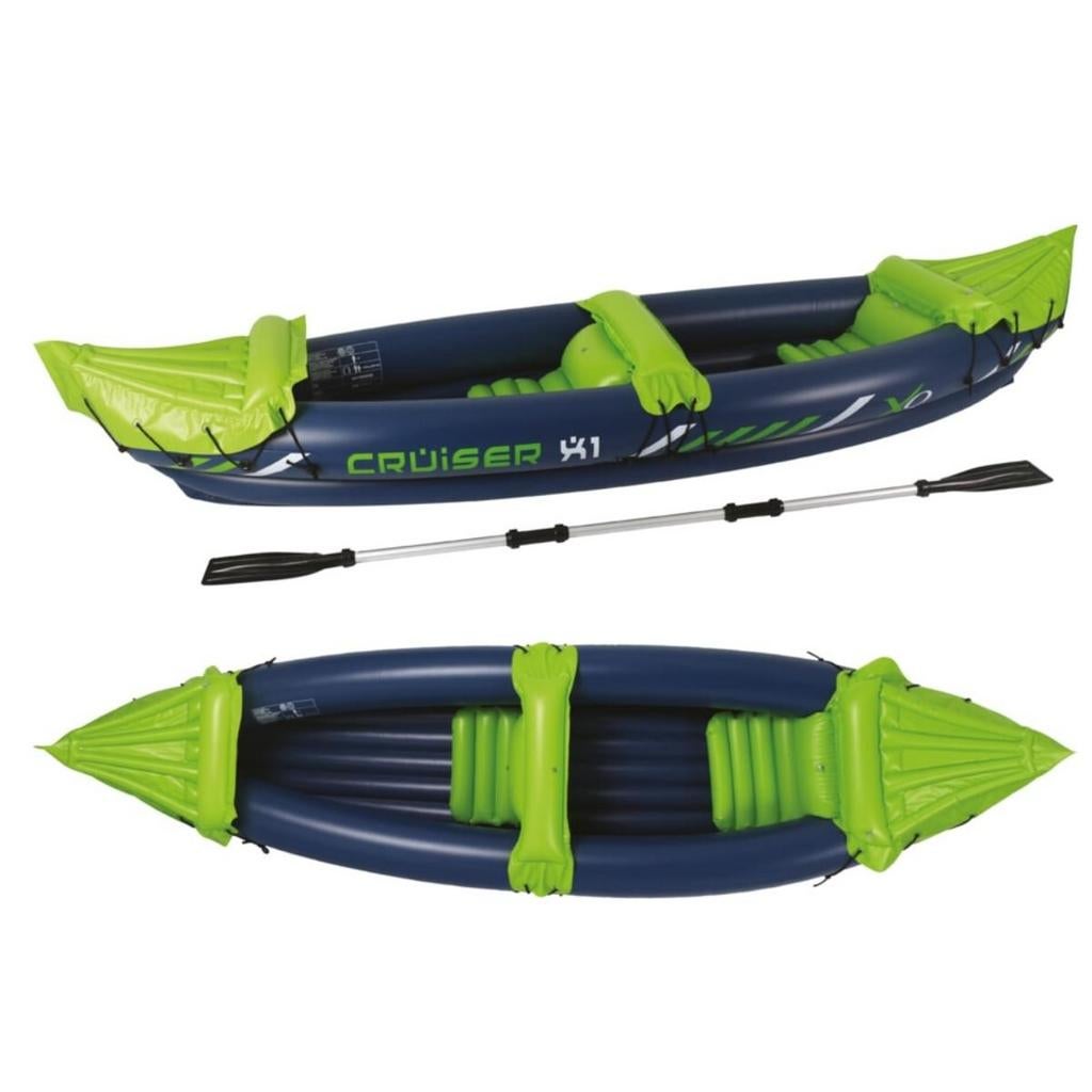 2x Opblaasbare Kayak Q4Life X2 - Compleet met peddels, Watersport en Boten, Kajaks, Nieuw, 2-persoons, Opblaasbaar, Ophalen of Verzenden