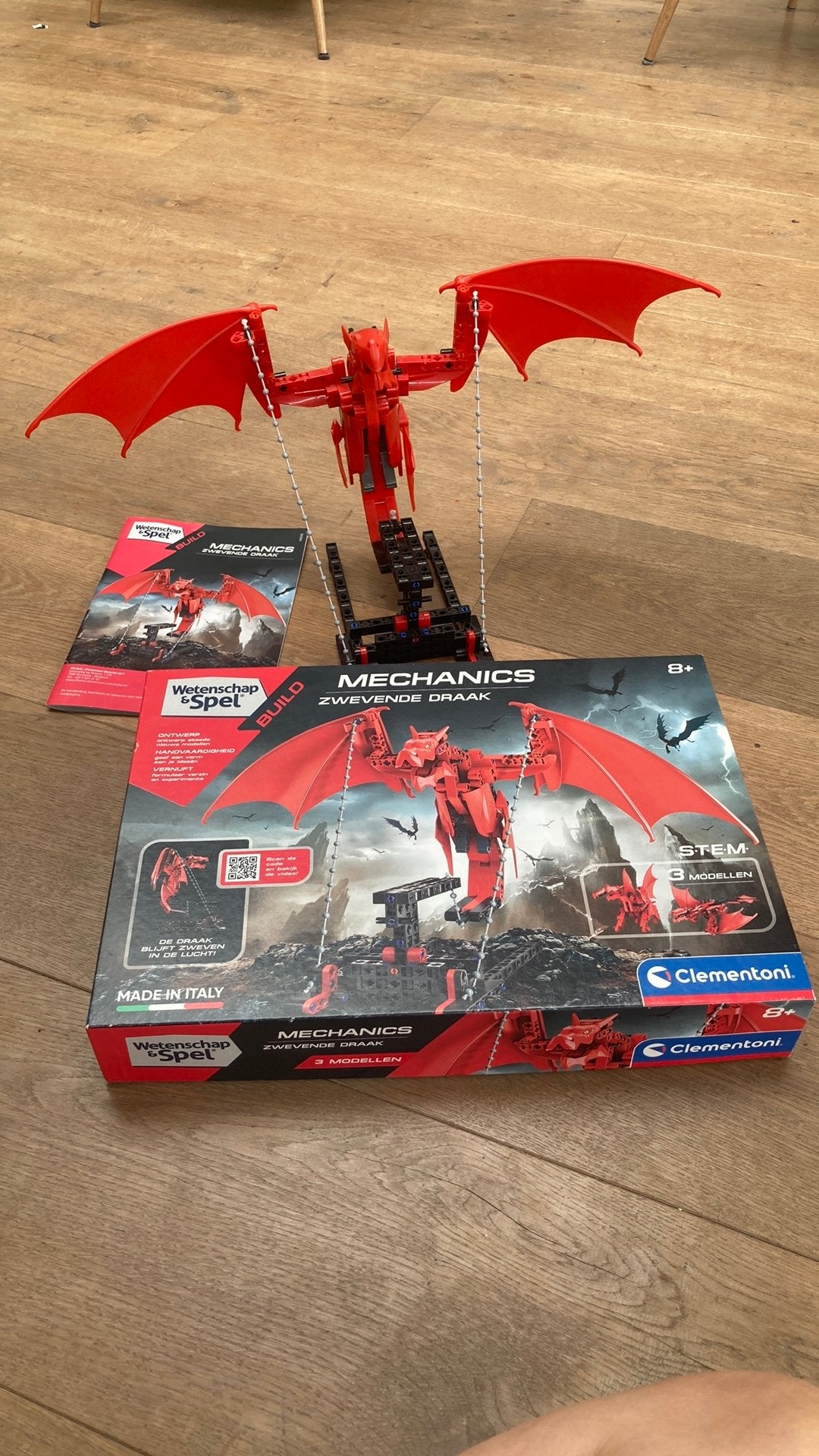 Lego mechanics clementoni zwevende draak, Ophalen of Verzenden, Zo goed als nieuw, Complete set, Lego