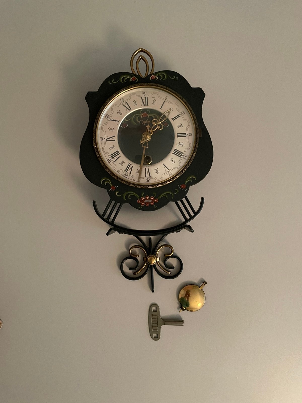 Wandklokje Orfac voor klokkenmaker, Ophalen of Verzenden, Gebruikt, Wandklok
