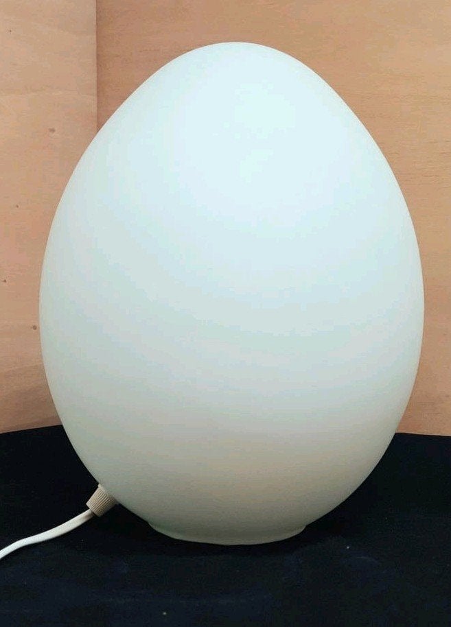 Tafellamp Domec design egg jrn 80,lees de beschrijv, E14 (klein), Wit, Ophalen of Verzenden, Design