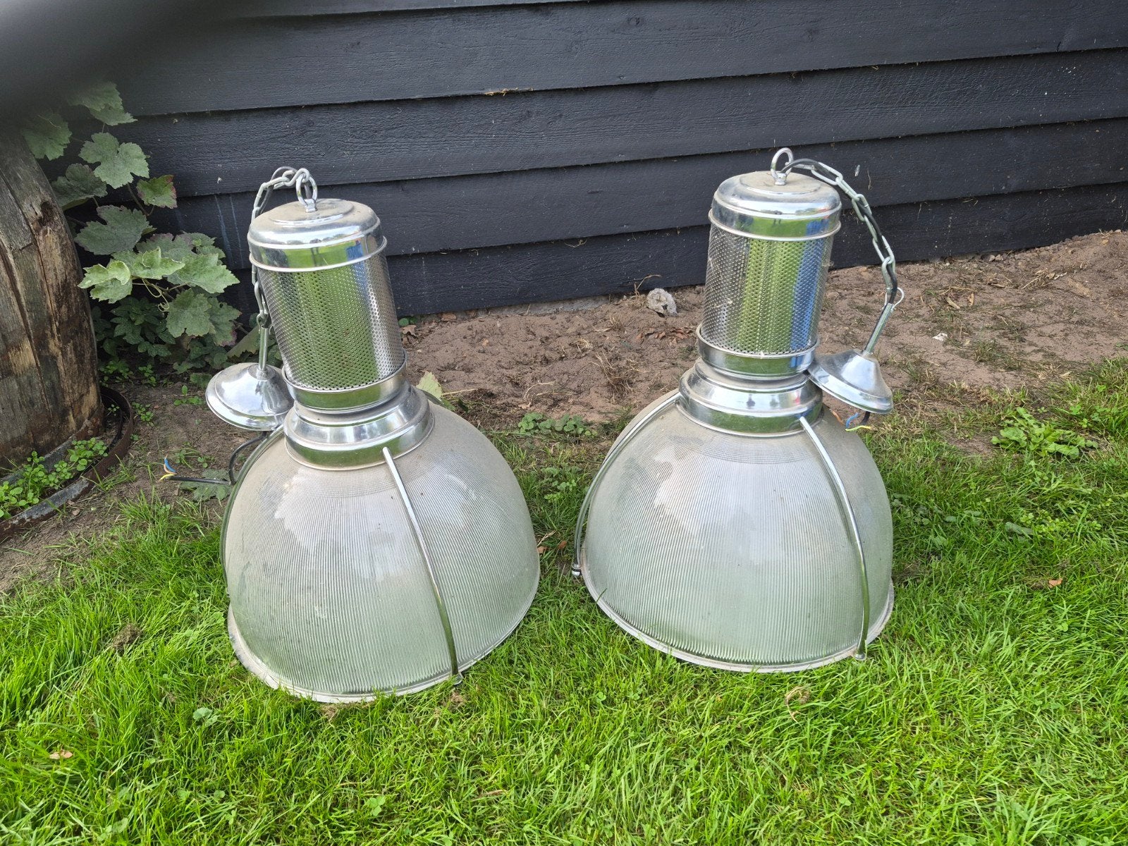 2 hanglampen, Ophalen, Gebruikt, E27 (groot)