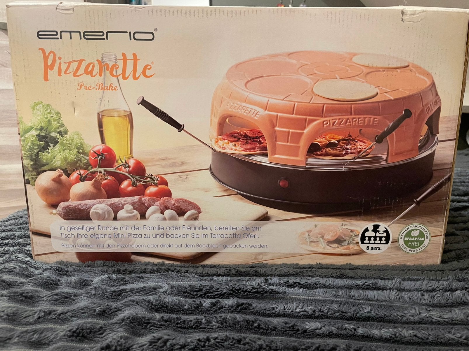 Pizzarette emerio, Ophalen, Zo goed als nieuw, 4 t/m 7 personen