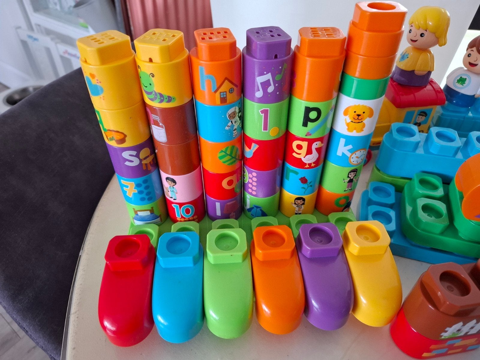 grote set bla bla blocks, met trein, Ophalen, Gebruikt, Overige merken