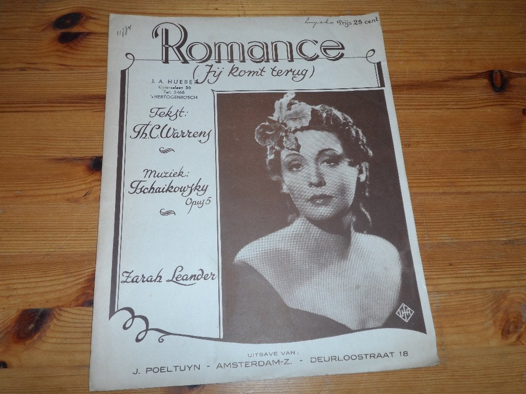 Romance - jij komt terug - tschaikowksy, Piano, Gebruikt, Klassiek, Ophalen of Verzenden