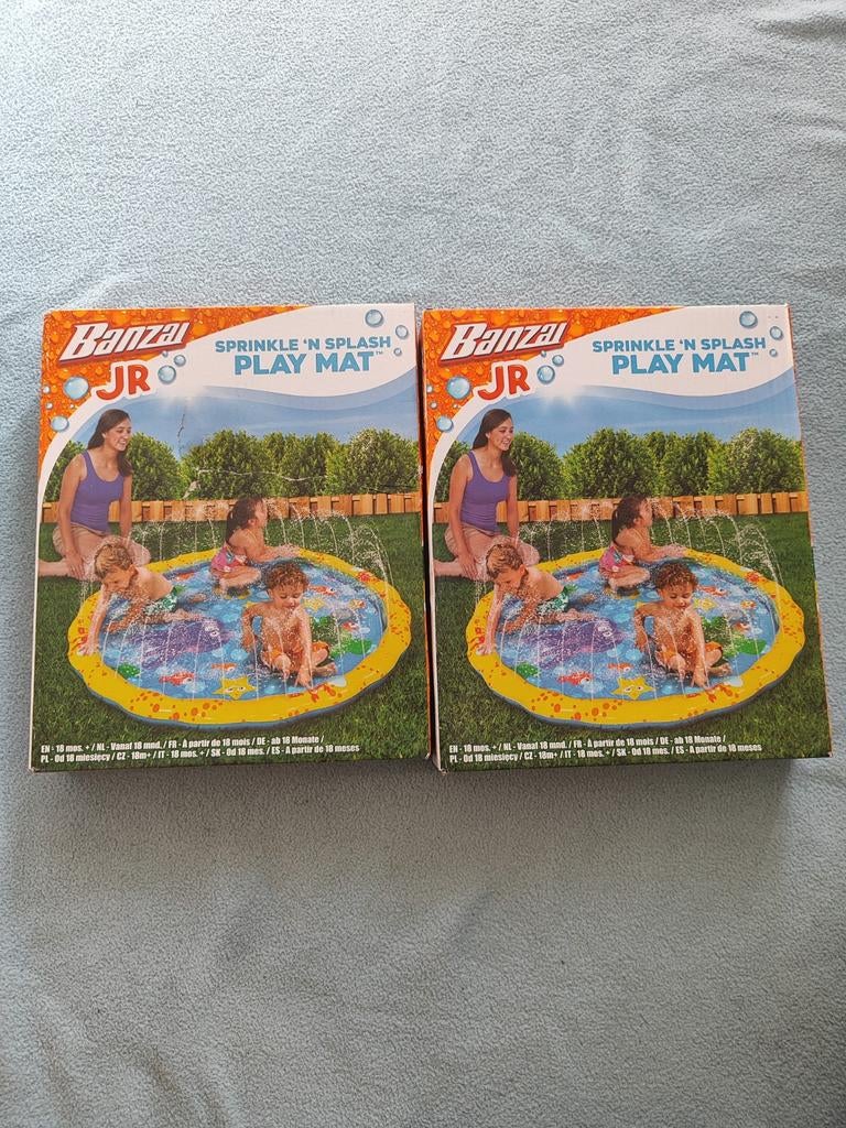 Banzai JR Sprinkle 'n Splash Play Mat - 2 stuks, Ophalen of Verzenden, Zo goed als nieuw
