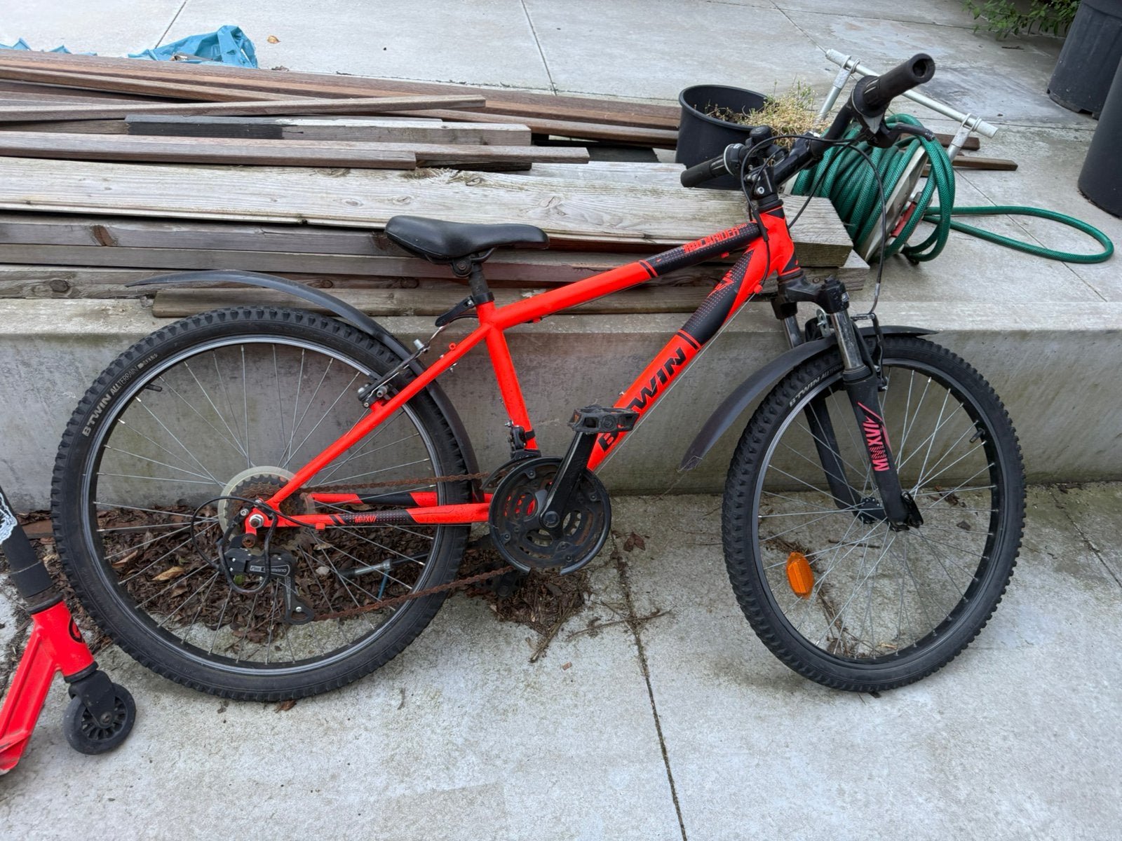 Btwin fiets 24 inch, Ophalen, Zo goed als nieuw, Staal, 24 inch of meer