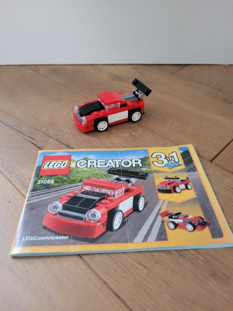 LEGO Creator 31055 - Rood racewagen 3-in-1 set, Lego, Inclusief instructies, Ophalen of Verzenden, Zo goed als nieuw