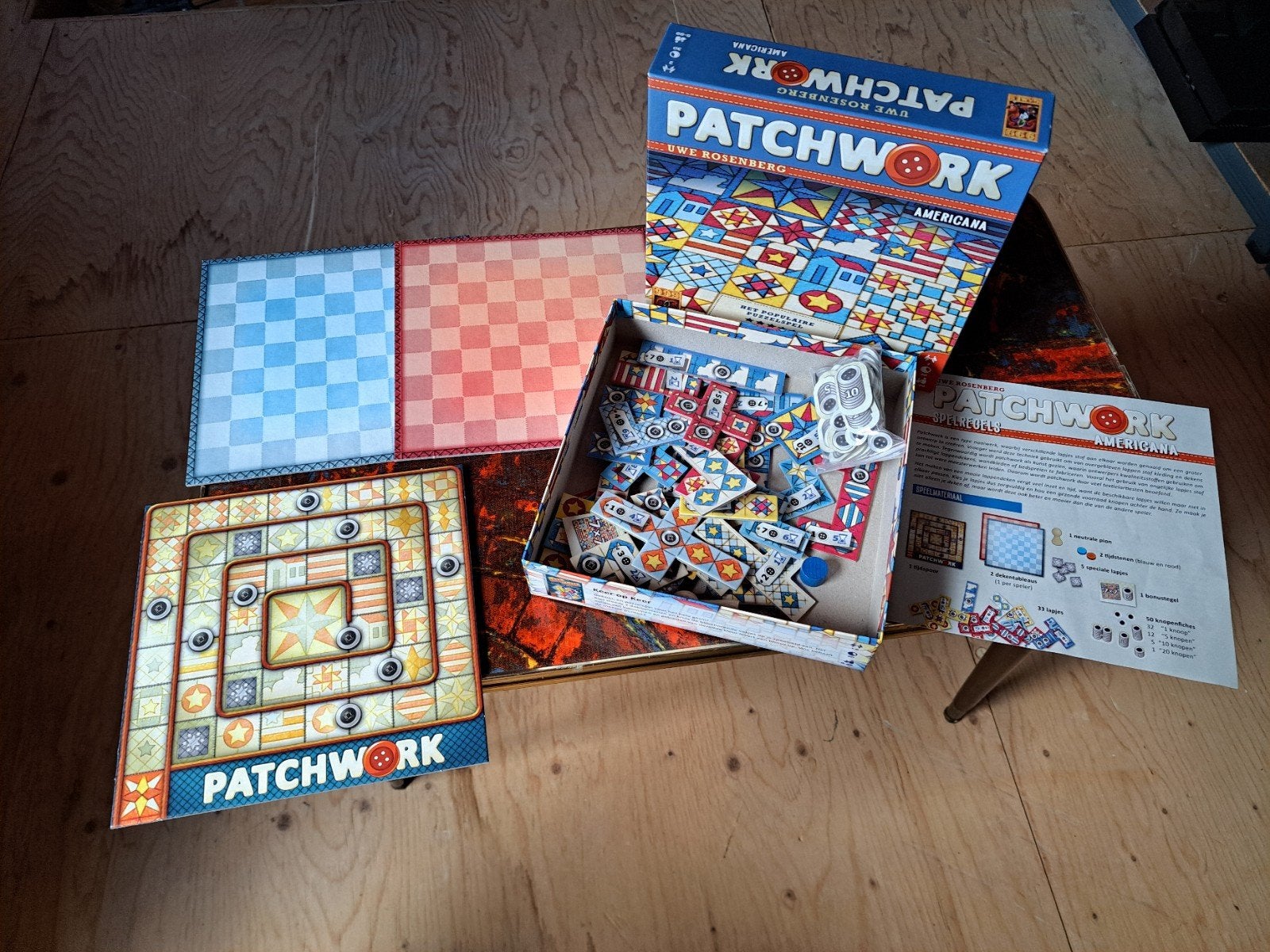 Patchwork Americana bordspel - Zo goed als nieuw, Een of twee spelers, Ophalen of Verzenden, Zo goed als nieuw, Uwe Rosenberg