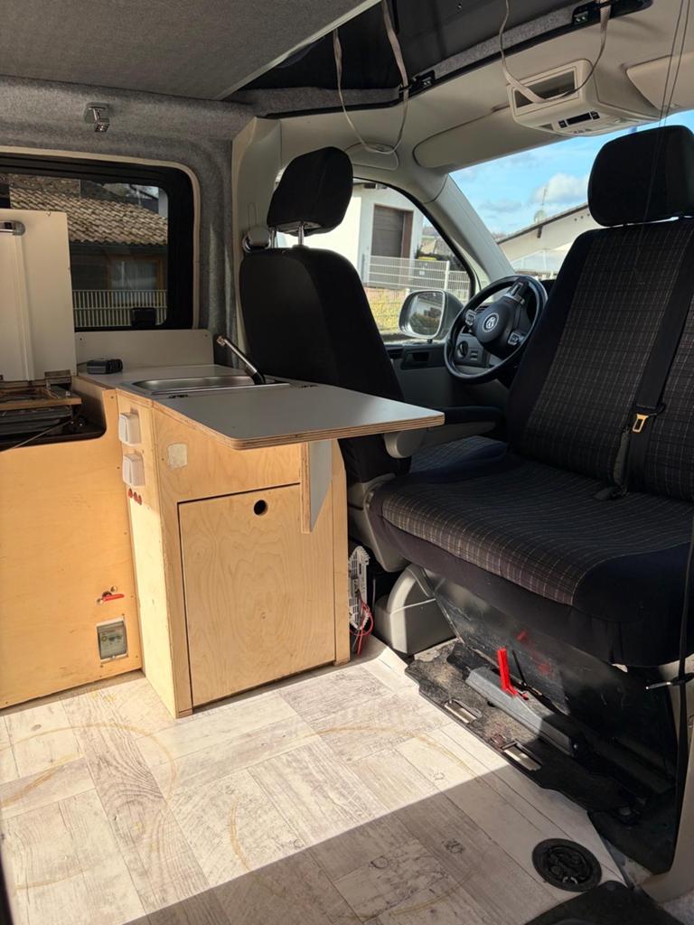 Compacte VW Transporter Camper met Hefdak en Keuken, Caravans en Kamperen, Campers, Chemisch toilet, Volkswagen, Tot en met 3