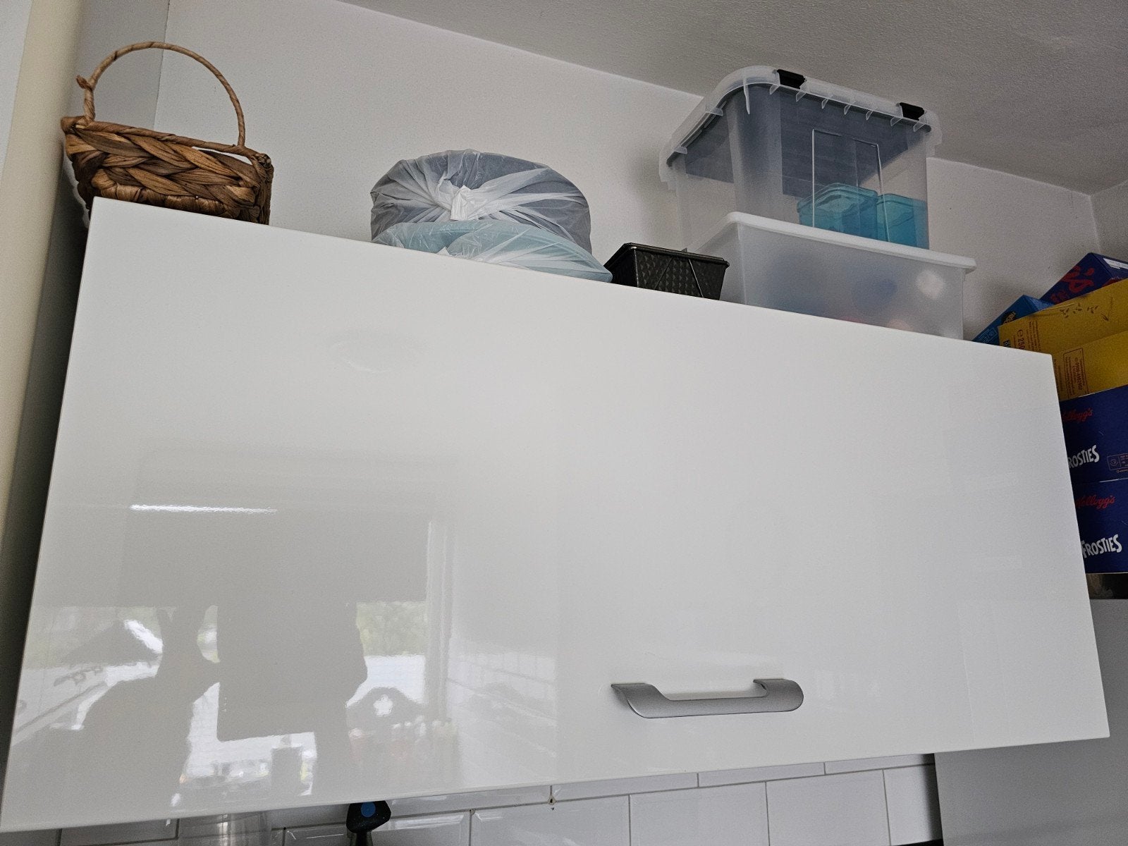 Ikea Keukenkast Hoogglans Wit, Huis en Inrichting, Ophalen, Gebruikt, Wit, 50 tot 100 cm