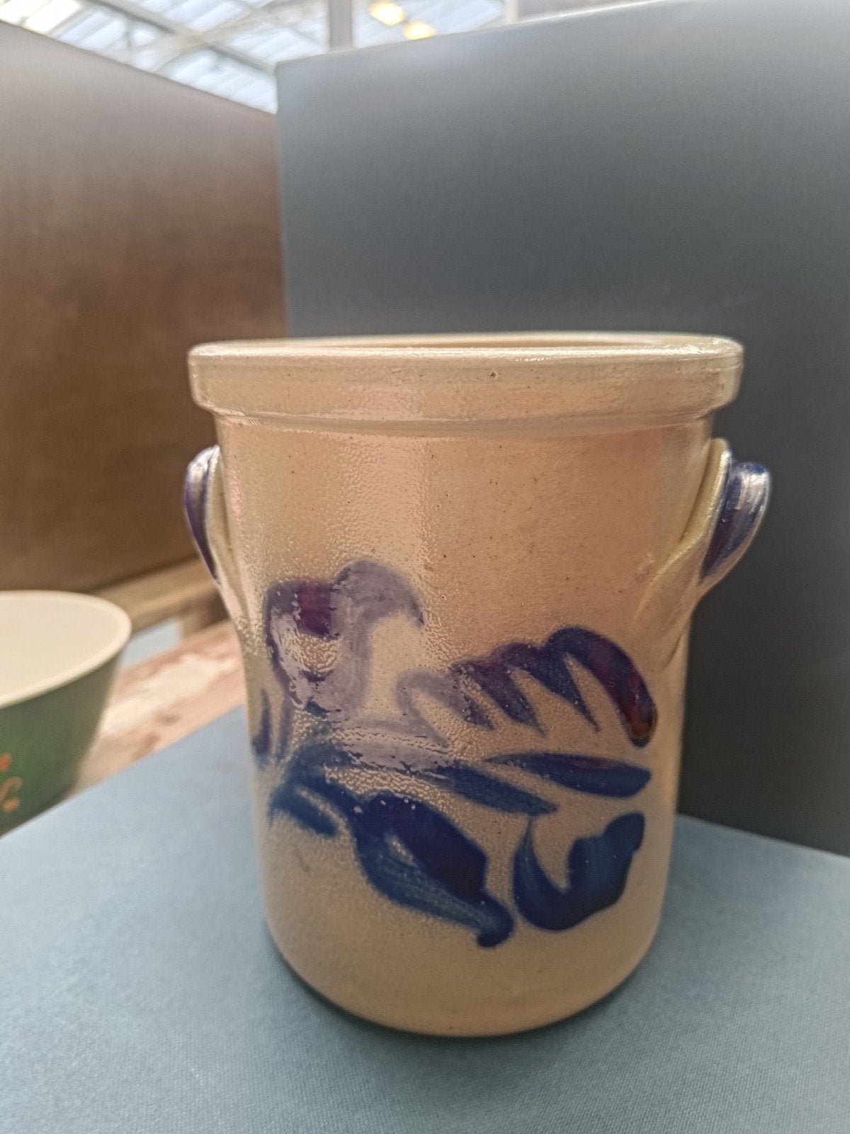 Vintage Keulse pot met 'Meel' opschrift - 15 cm hoog, Ophalen of Verzenden