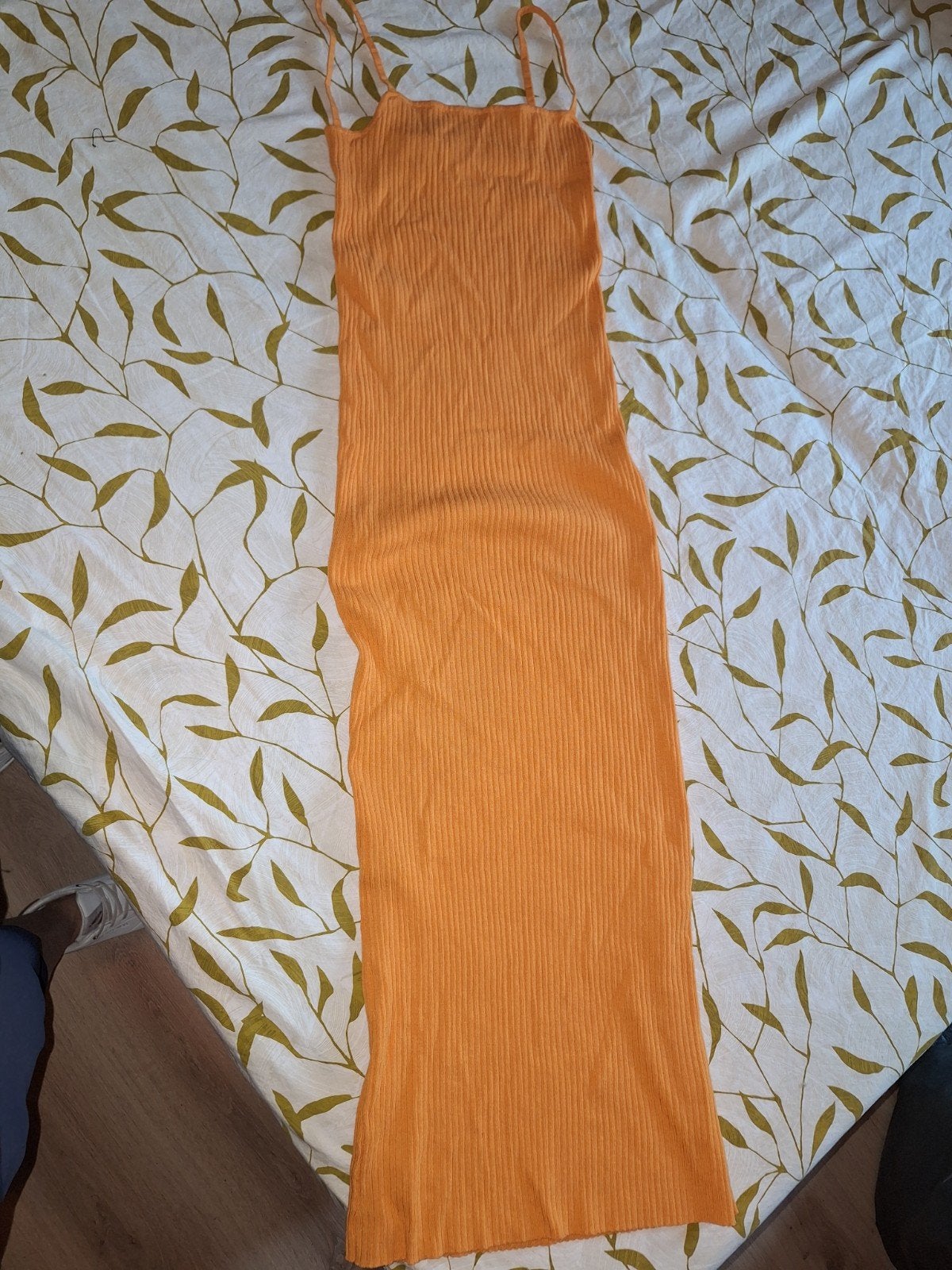 Oranje stretch jurk Zara S, Zara, Oranje, Ophalen of Verzenden, Maat 36 (S)