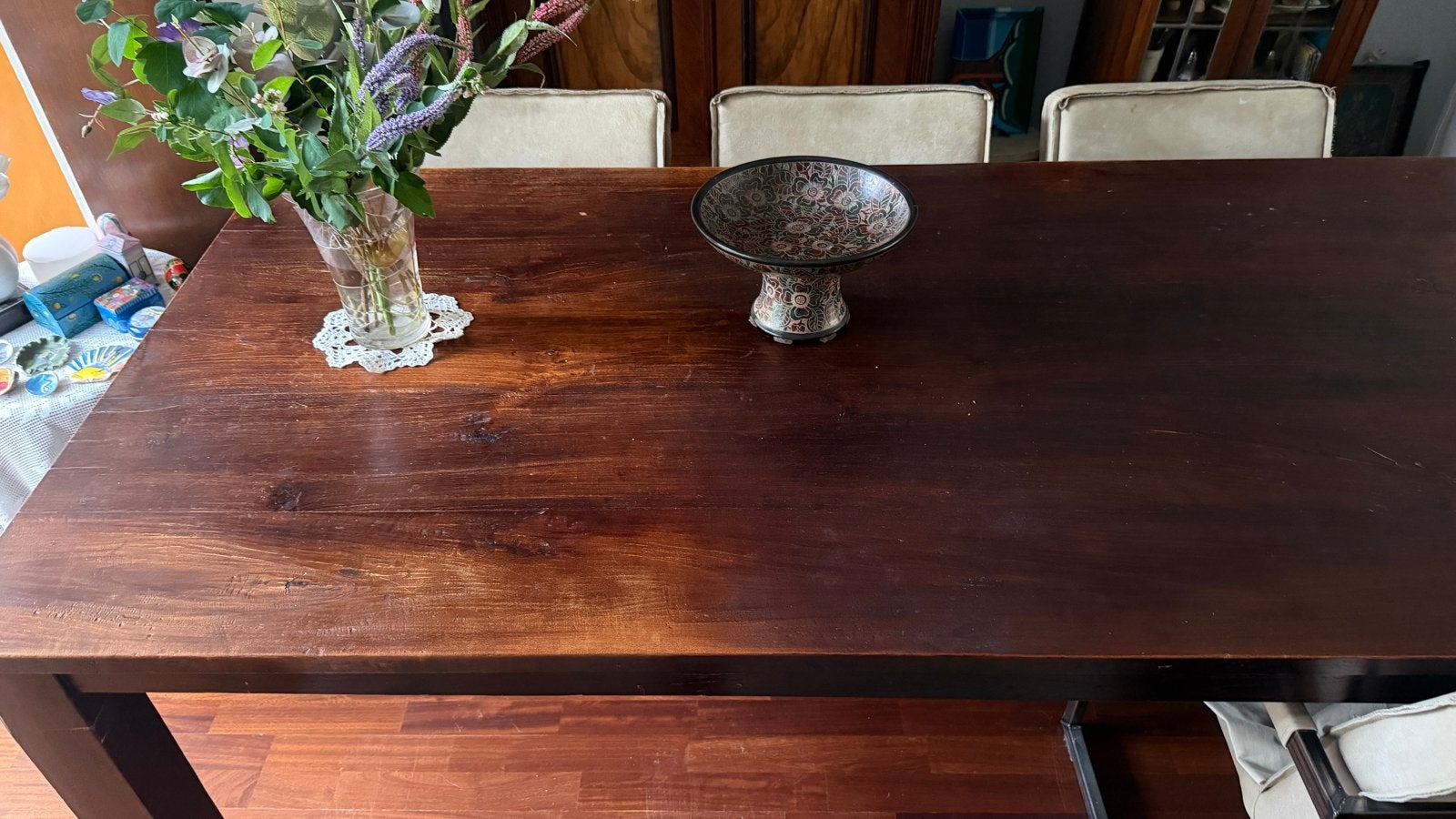 Teak eettafel 200x100x78cm, Ophalen, Gebruikt, 50 tot 100 cm, 150 tot 200 cm