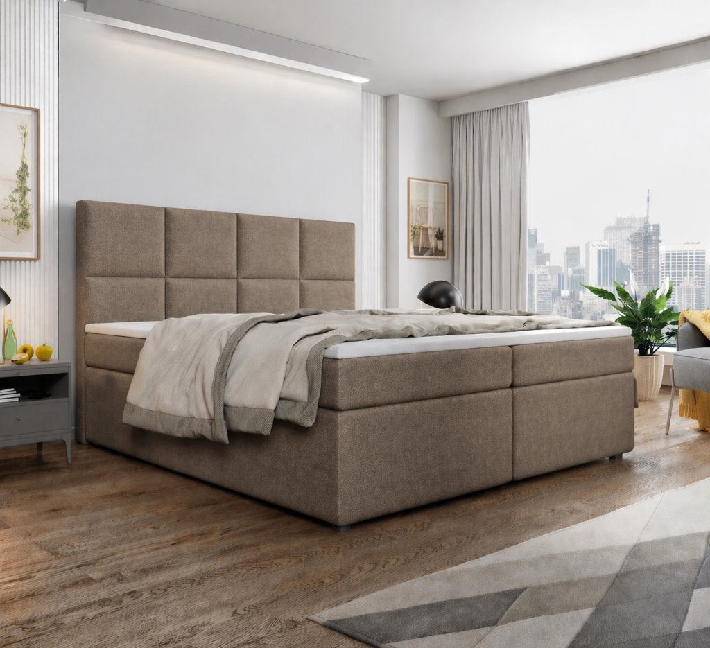 ACTIE Opbergboxspring 160x200 | GRATIS TOP- 40cm Hoge Opslag, Verzenden, Stijvolle boxspring wat past in iedere slaapkamer!, 200 cm