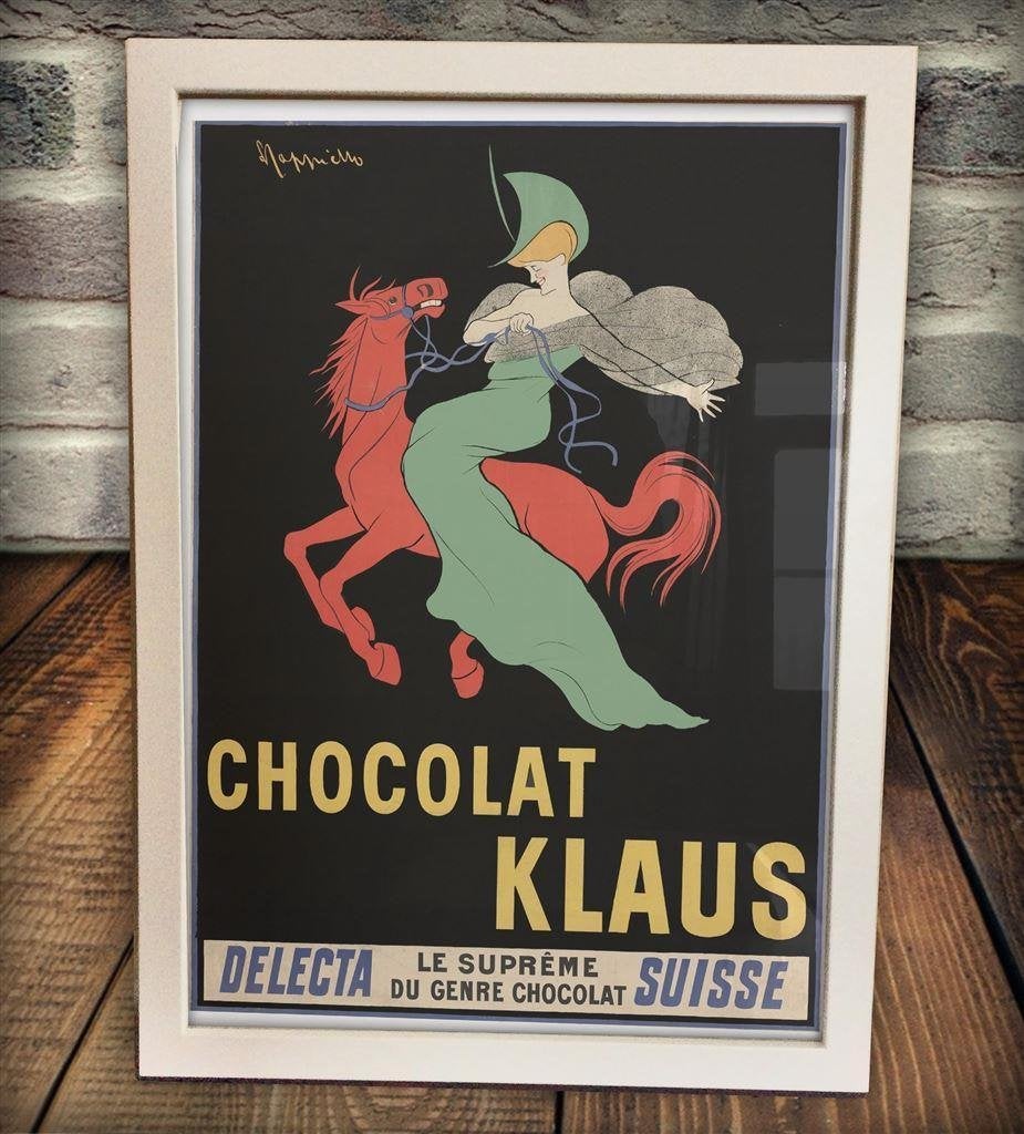 Leonetto Cappiello Chocolat Klaus Art Deco Affiche Poster in, Verzenden
