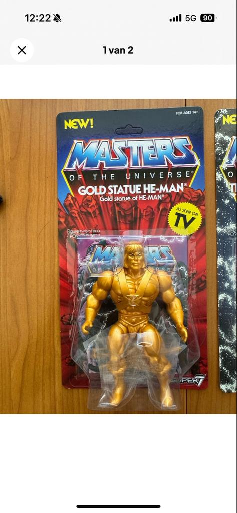Masters of the Universe Gold Statue He-Man (Nieuw), Ophalen of Verzenden, Nieuw