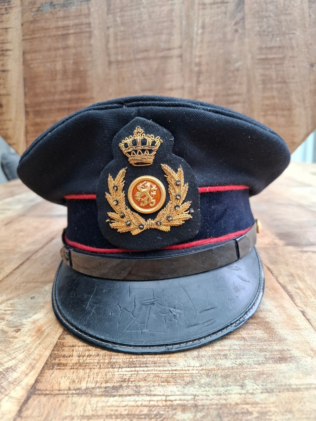Originele KL Officierspet GLT Gekleed Tenue Bruno Nederlands, Verzamelen, Ophalen of Verzenden, Landmacht, Nederland