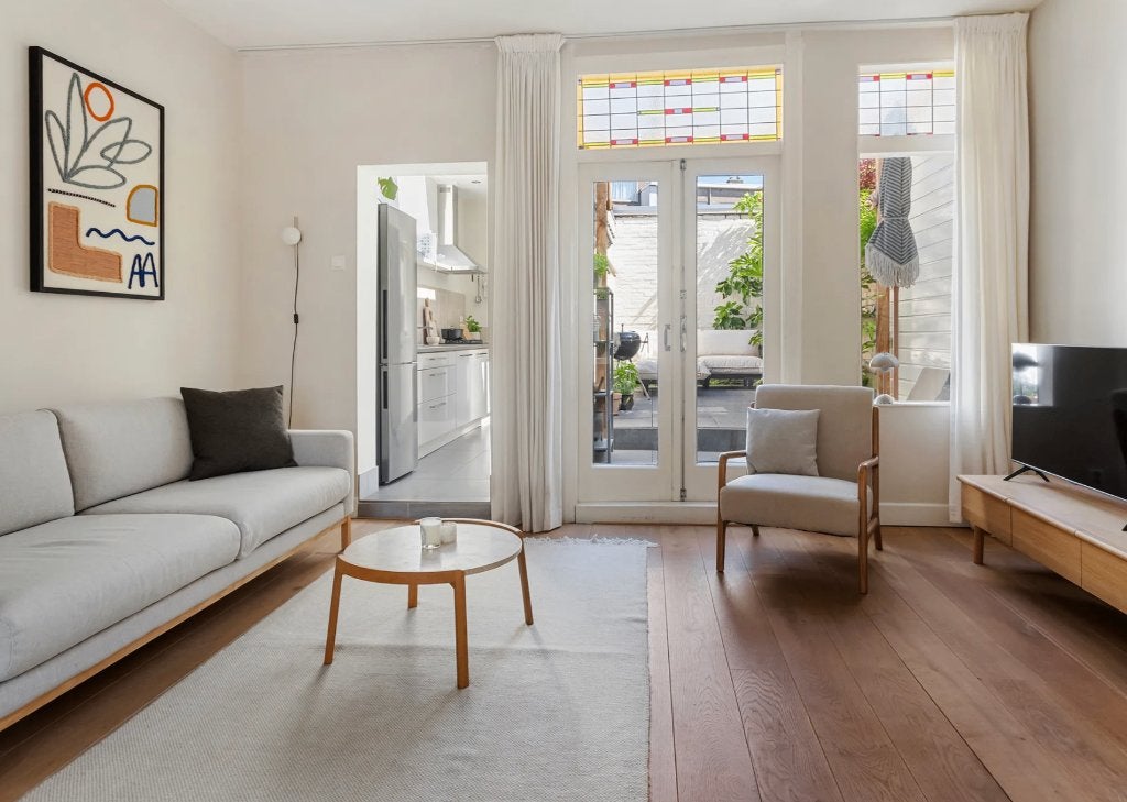 Kvadrat Duotone vloerkleed – Hella Jongerius – 140 x 260 cm, Ophalen, Crème, Gebruikt, 100 tot 150 cm