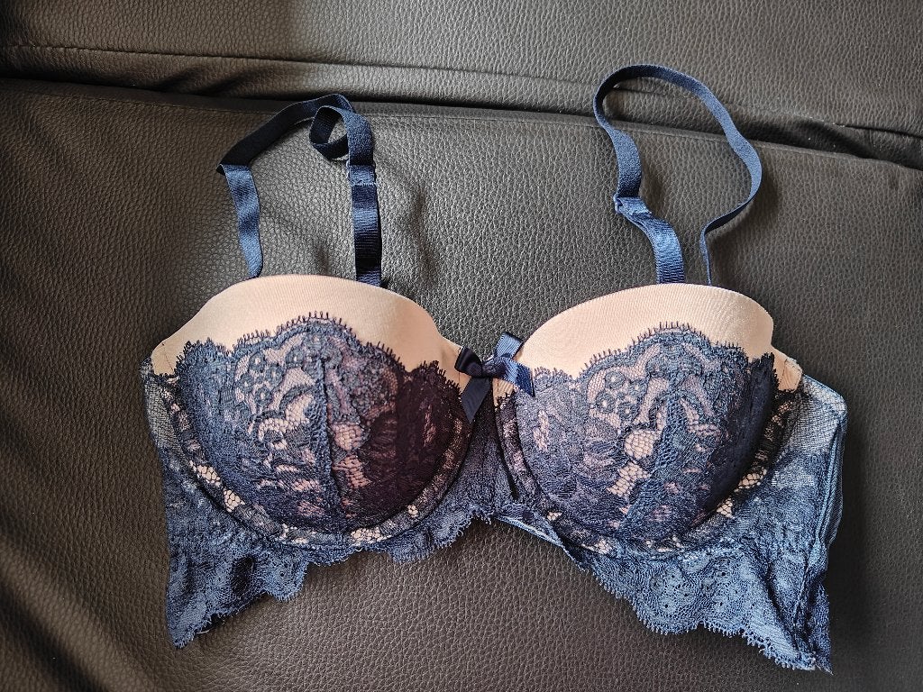 Balconette bh met kant Hunkemoller, Hunkemöller, Ophalen of Verzenden, Blauw, BH