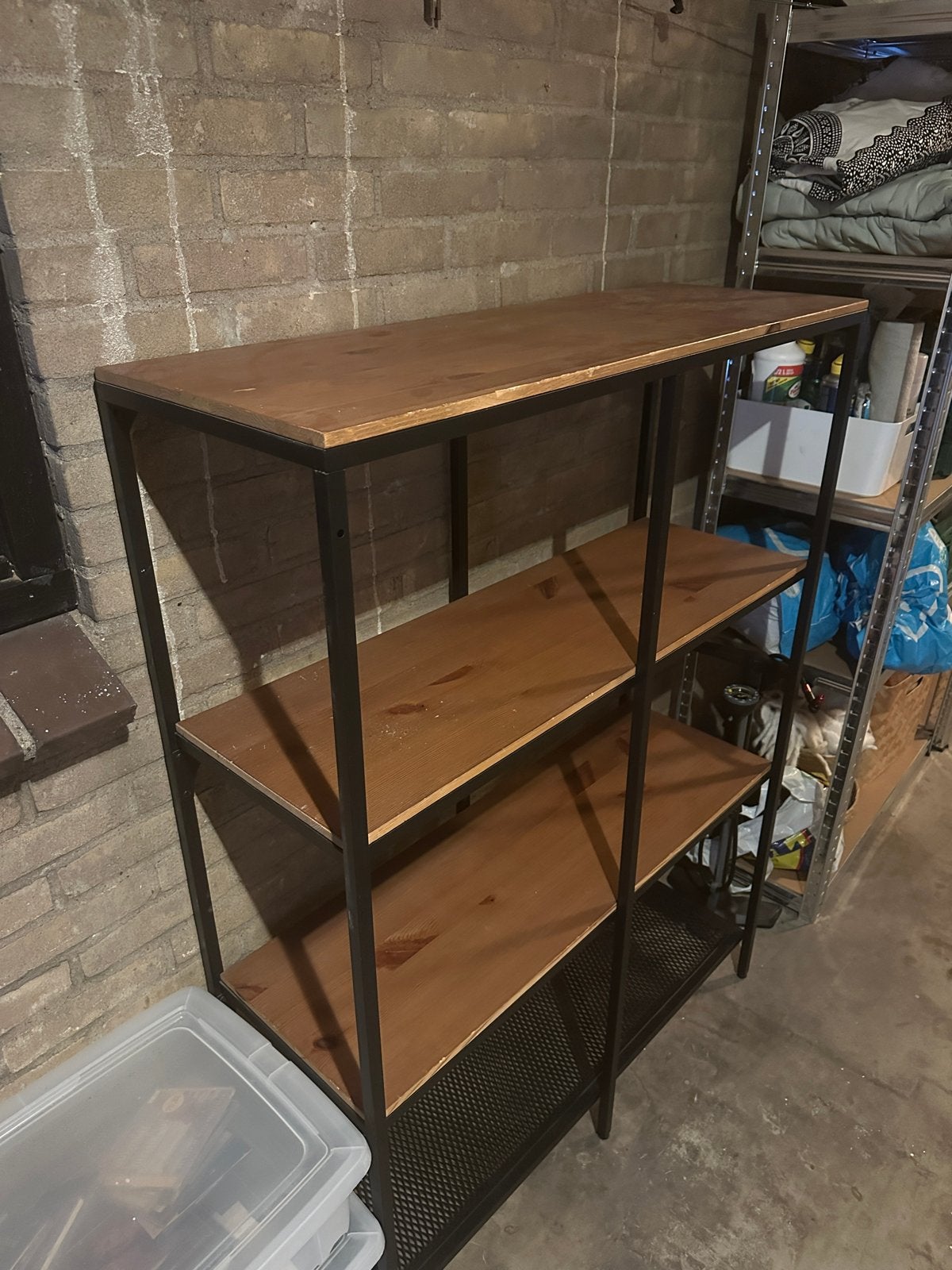 Kast / Wandrek, Ophalen, Met plank(en), Gebruikt, 100 tot 150 cm