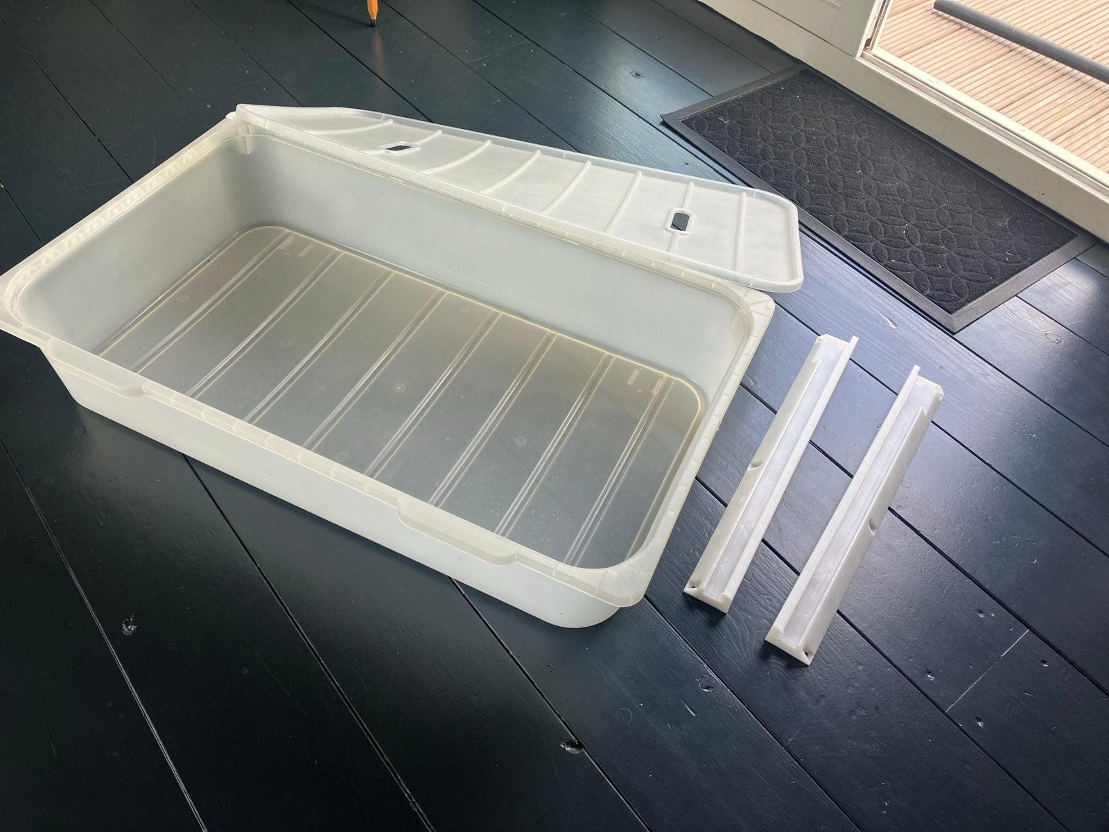 Ikea kast: Grote opbergbak met deksel, Ophalen, Gebruikt, 40 tot 60 cm, 75 tot 100 cm