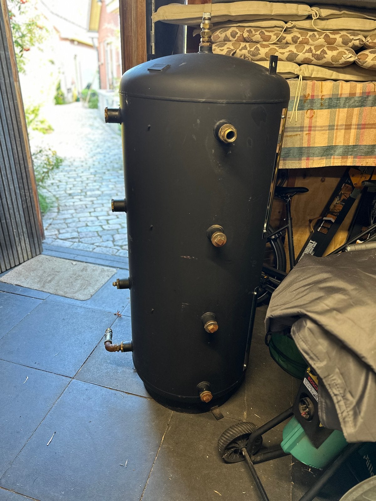 buffervat 500L met isolatie, Ophalen, Gebruikt