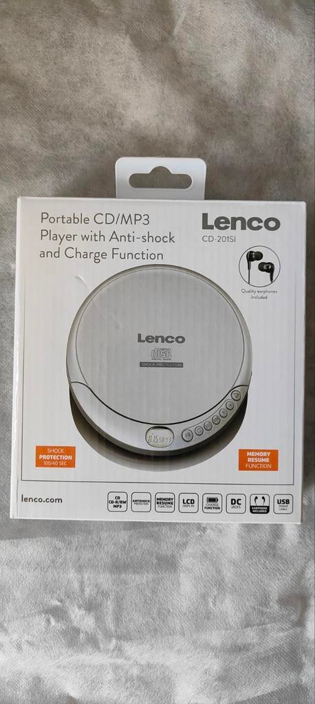 Lenco CD-201SI draagbare CD/MP3 speler, Ophalen of Verzenden, Nieuw, Overige merken, Draagbaar