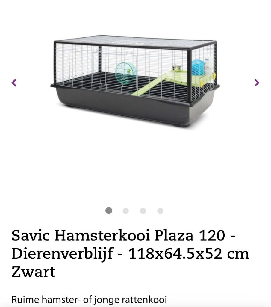 Hamsterverblijf, Ophalen, Kooi, 110 cm of meer, 60 tot 90 cm