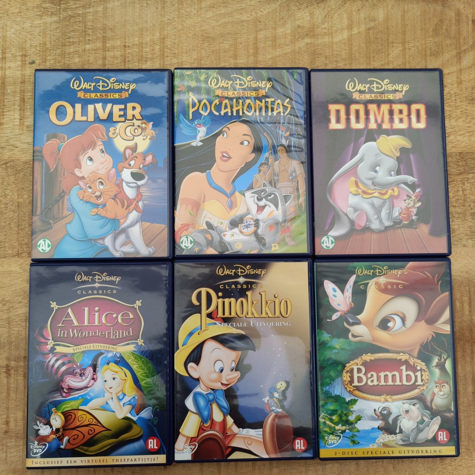 Disney Classics DVD Boxset: , Pocahontas, Dumbo, Alice, Avontuur, Gebruikt, Alle leeftijden, Boxset