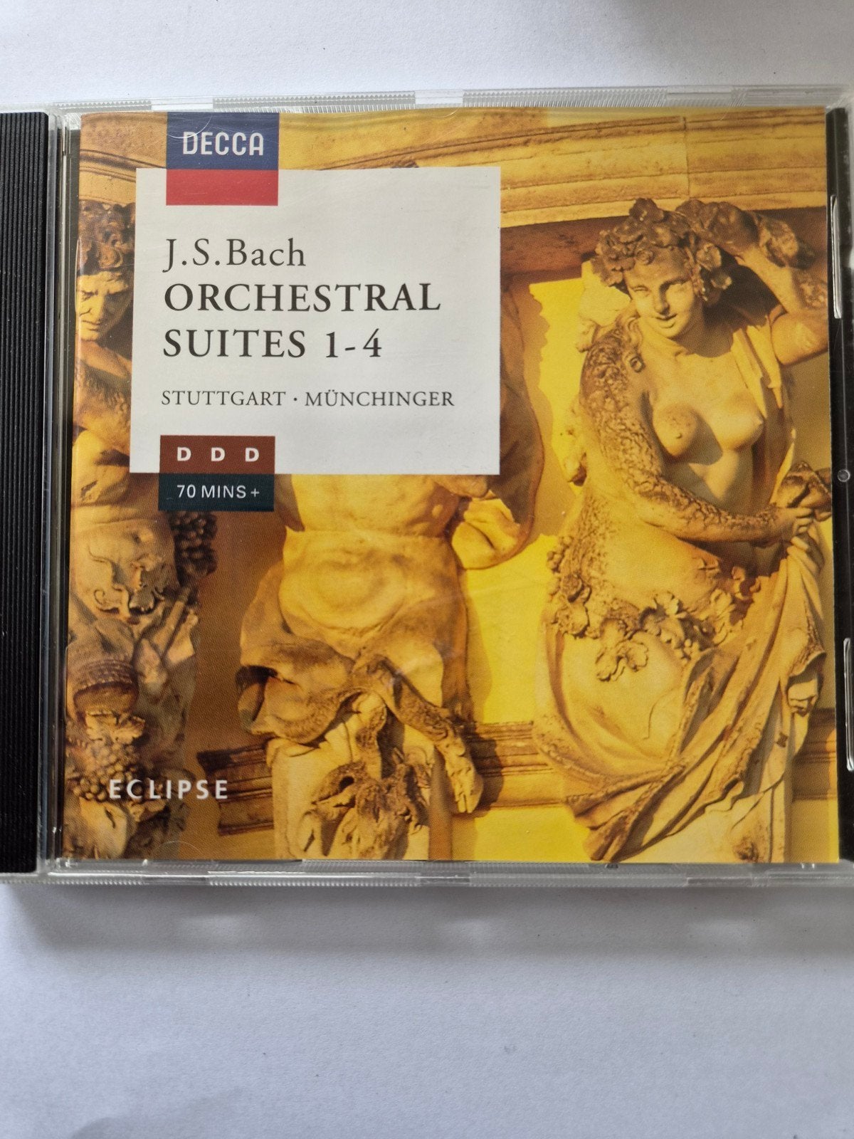 J.S. Bach Orchestral Suites 1-4 - Stuttgart Münchinger CD, Cd's en Dvd's, Ophalen of Verzenden, Zo goed als nieuw, Inclusief boekje