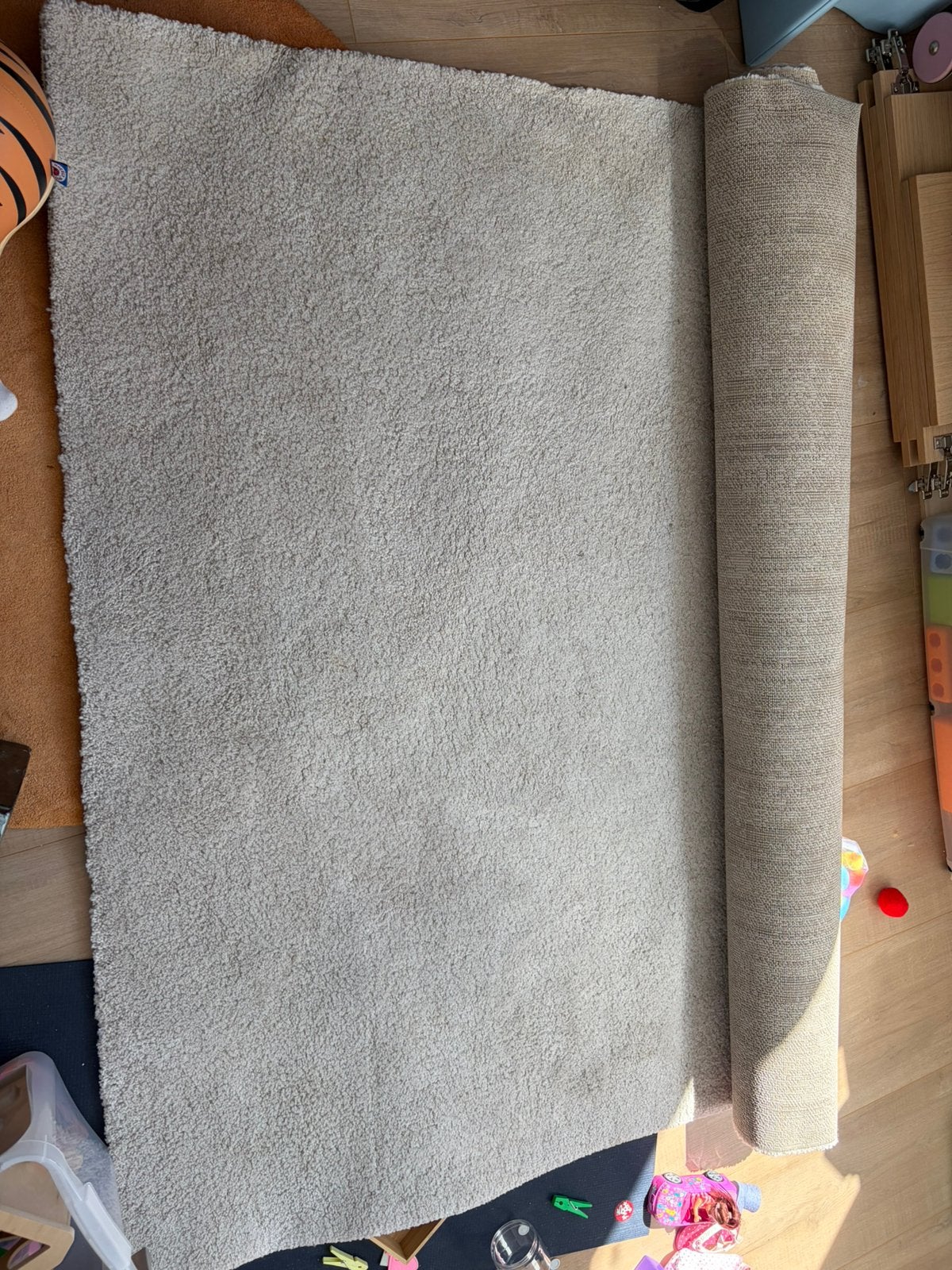 Ikea stoense vloerkleed ecru 170x240, Ophalen, Zo goed als nieuw, Rechthoekig, 200 cm of meer