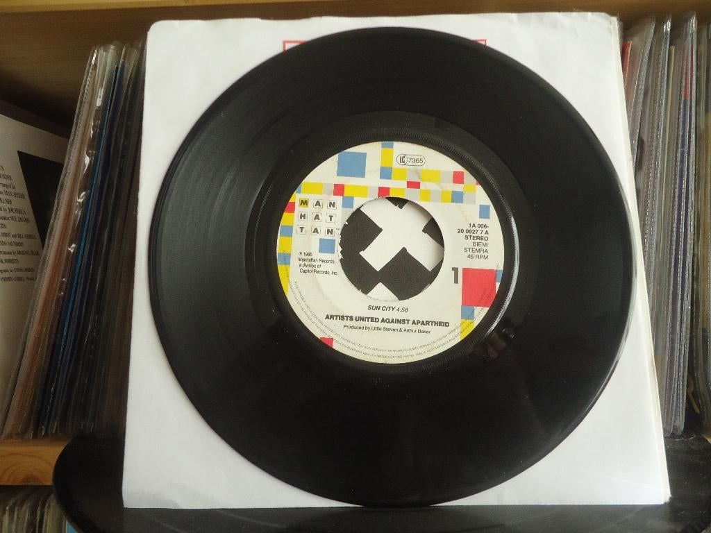 7" Single Artists United Against Apartheid - Sun City (Bono, Gebruikt, 7 inch, Ophalen of Verzenden, Pop