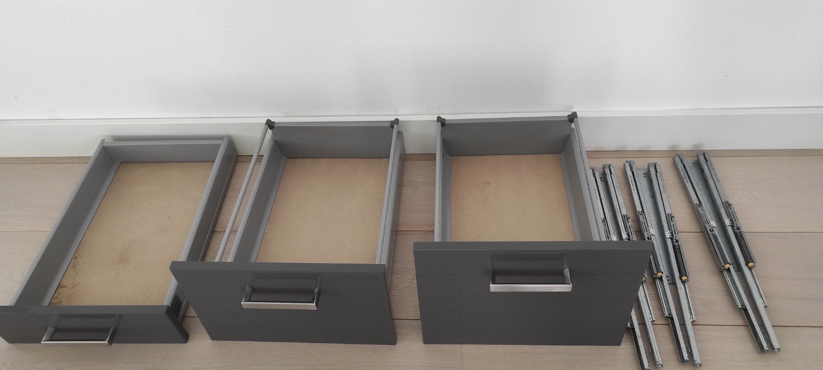 ikea rationell lades met abstrakt frontjes, Ophalen of Verzenden, Gebruikt, Grijs, IKEA