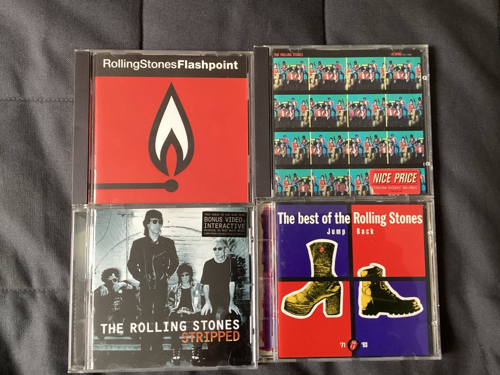 Rolling Stones CD Collectie: Flashpoint, Stripped, Jump Back, Cd's en Dvd's, Ophalen of Verzenden, Zo goed als nieuw, Album, Inclusief doosje