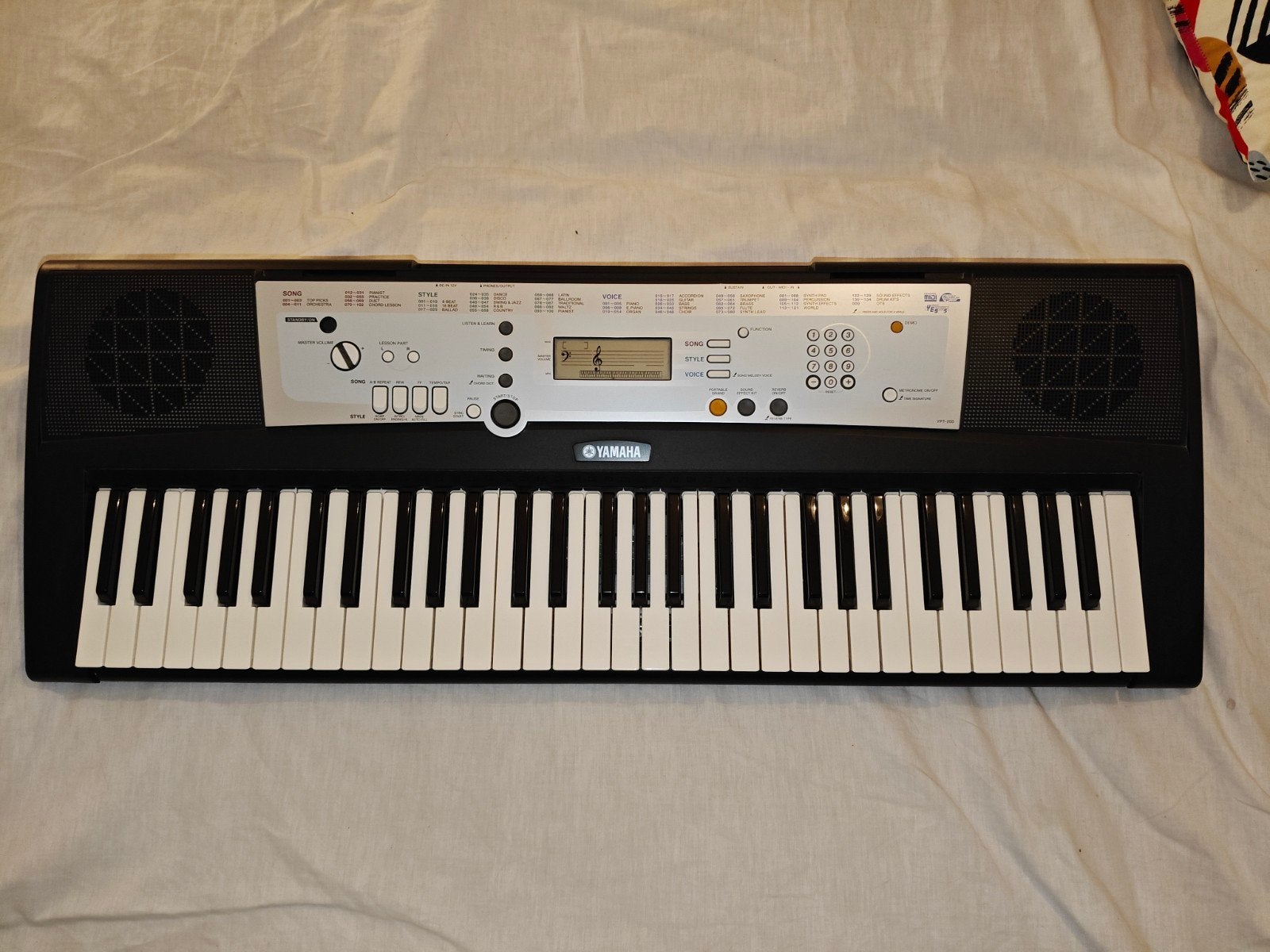Yamaha YPT-200 keyboard met standaard en kruk, Muziek en Instrumenten, Ophalen, Yamaha, Met standaard, 61 toetsen