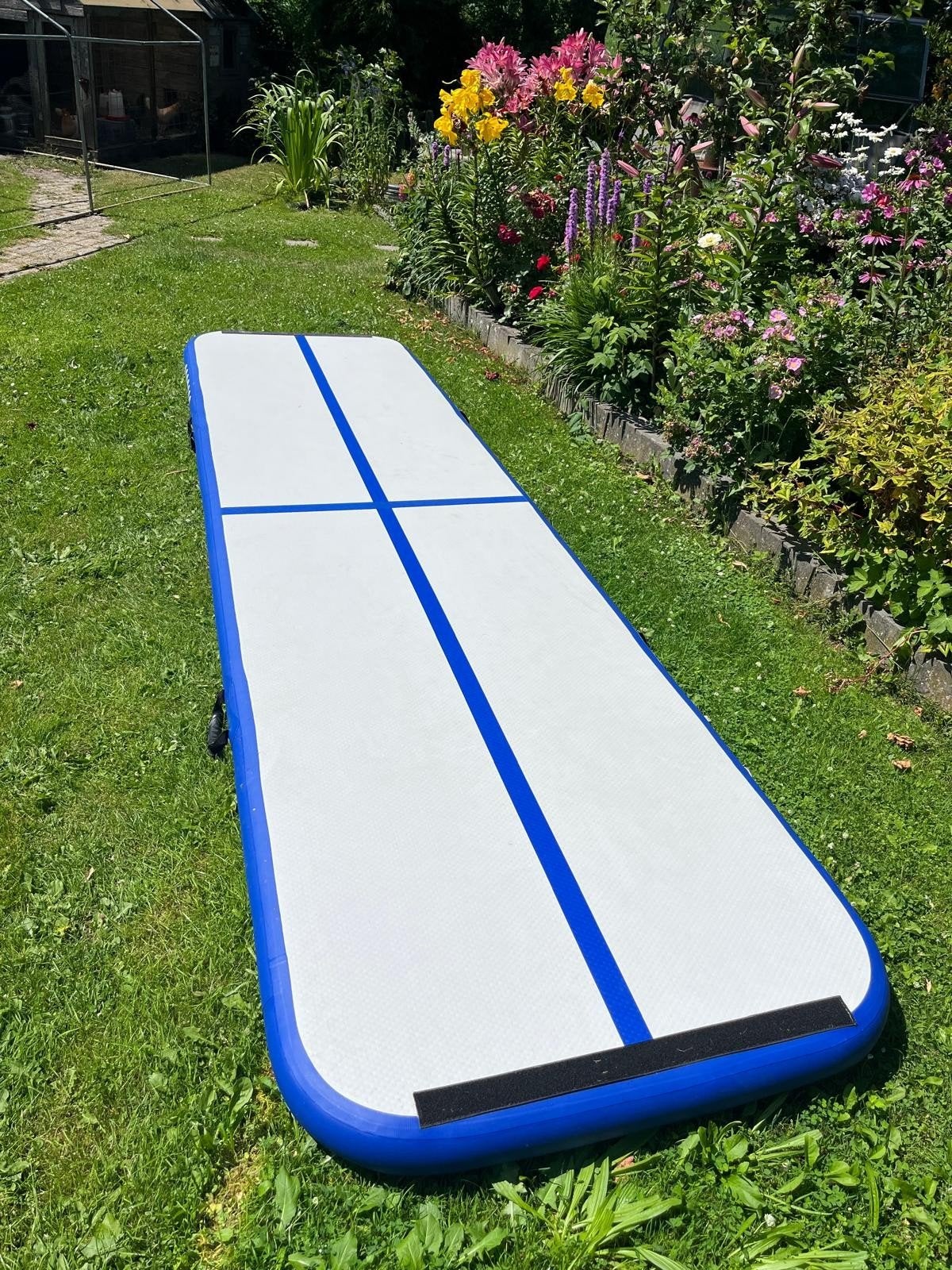 Airtrack met pomp, Kinderen en Baby's, Speelgoed | Buiten | Springkussens, Ophalen, Gebruikt