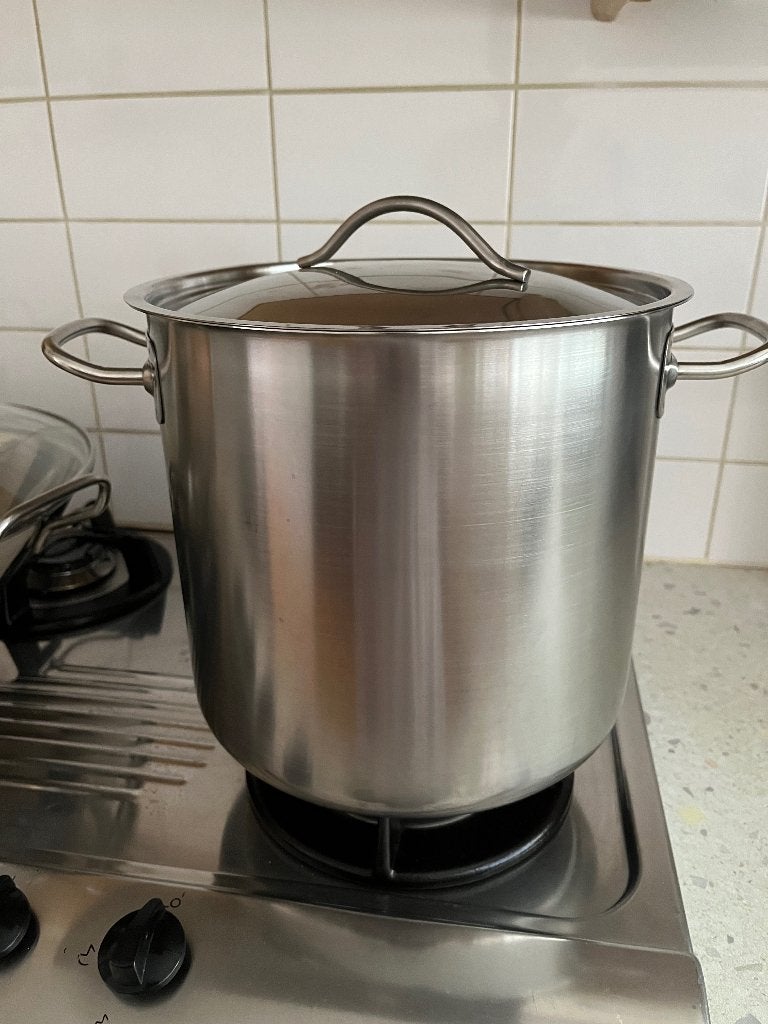 Keuken gerei, Huis en Inrichting, Ophalen, Met deksel, Pannenset, Zo goed als nieuw